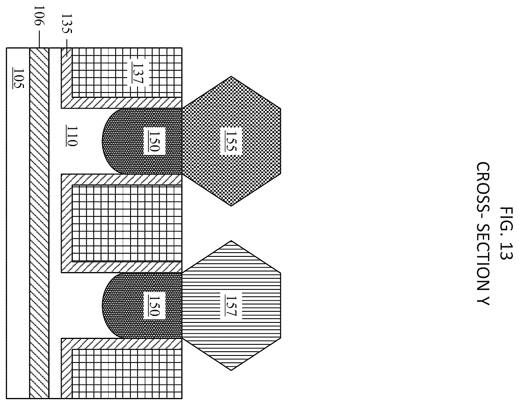 Patent US12588266 Figure 9 – CMOS integration for doped placeholder as direct backside contact