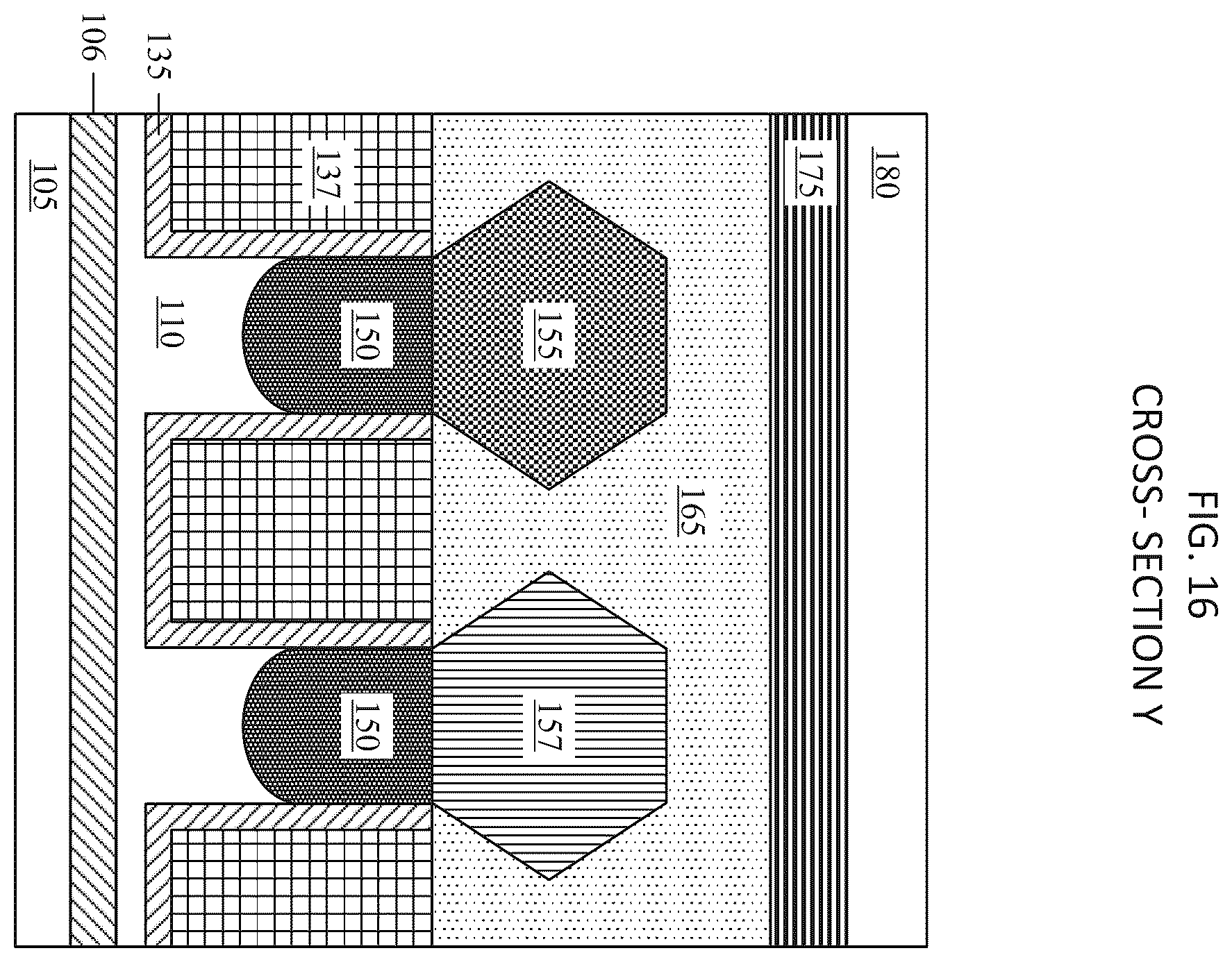 Patent US12588266 Figure 11 – CMOS integration for doped placeholder as direct backside contact