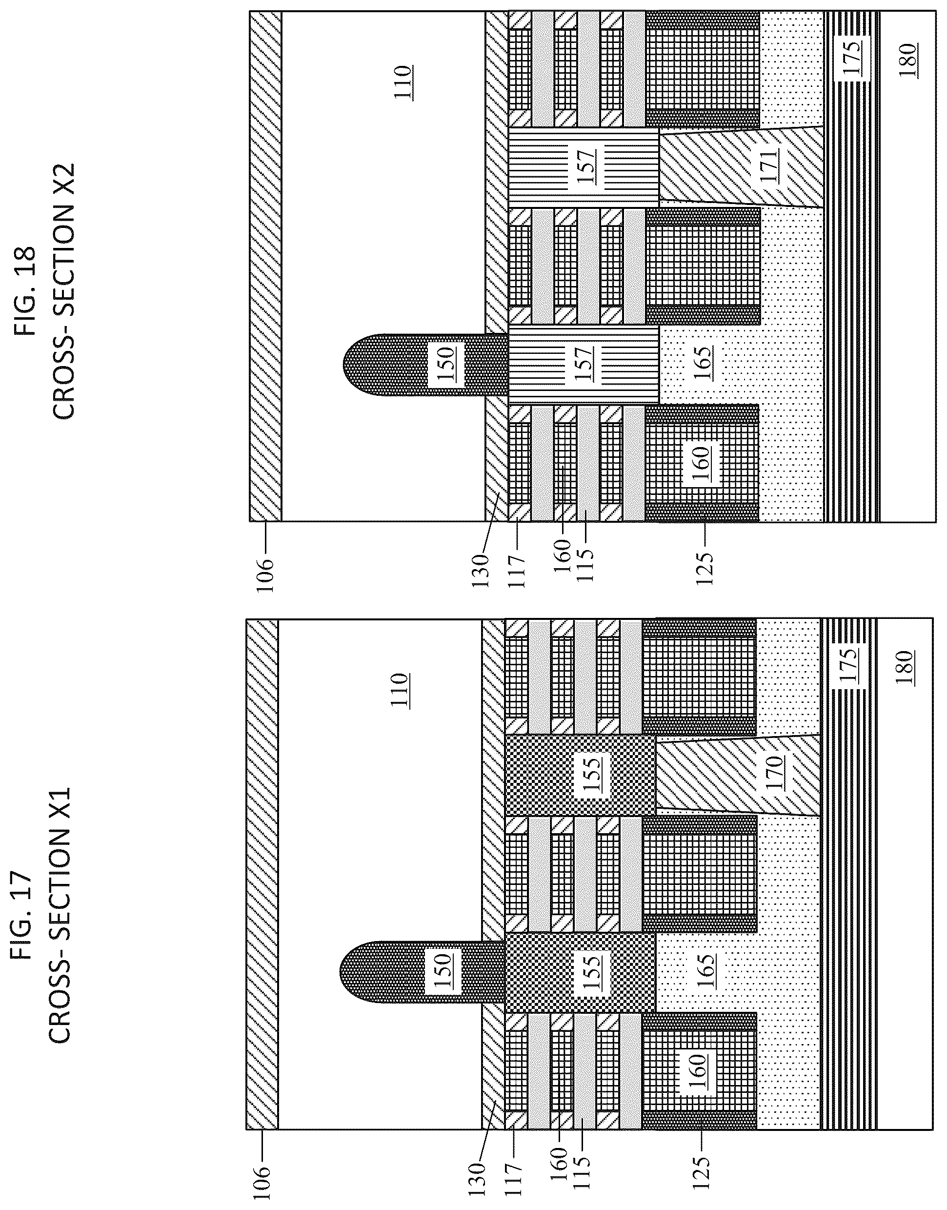 Patent US12588266 Figure 12 – CMOS integration for doped placeholder as direct backside contact