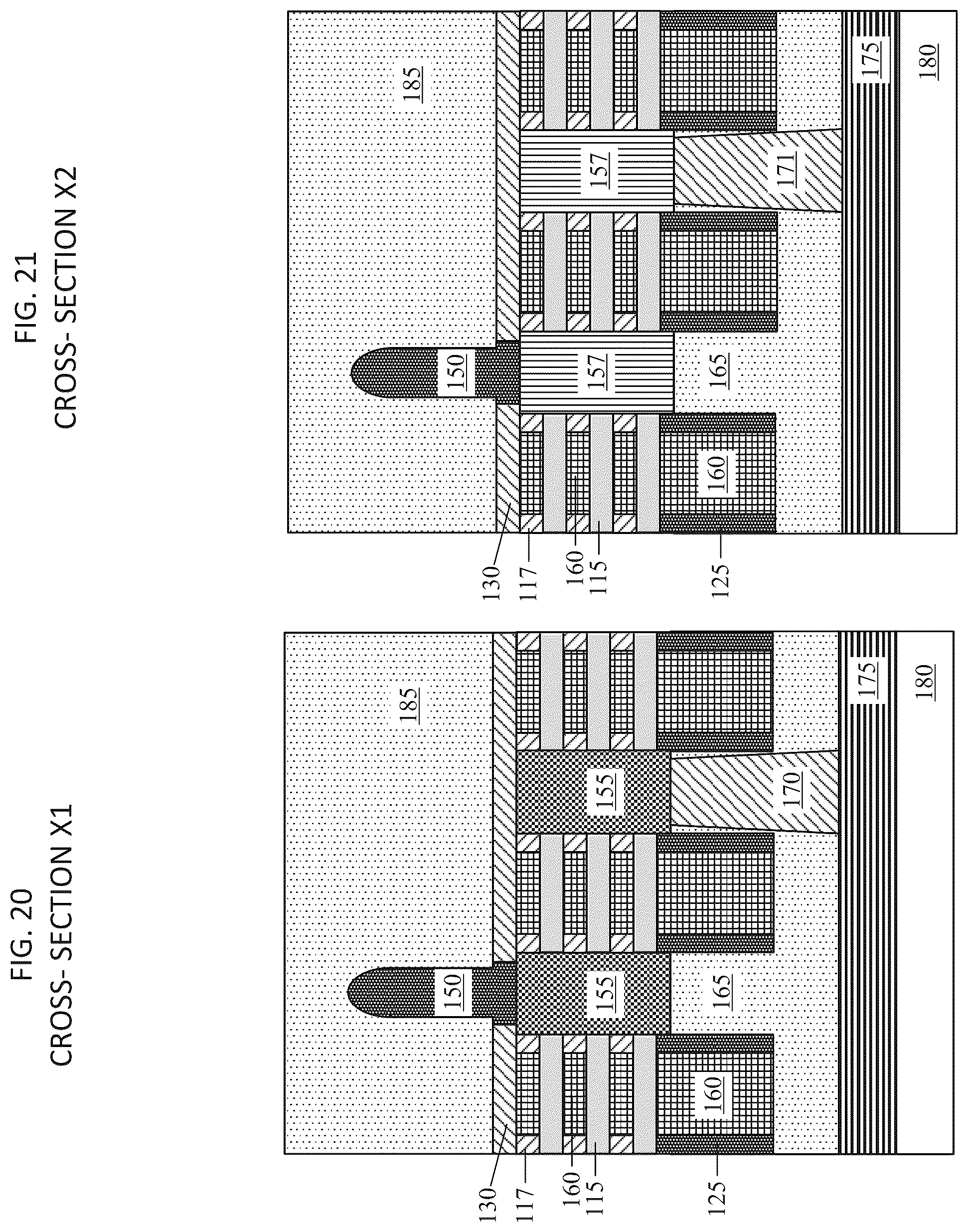 Patent US12588266 Figure 14 – CMOS integration for doped placeholder as direct backside contact
