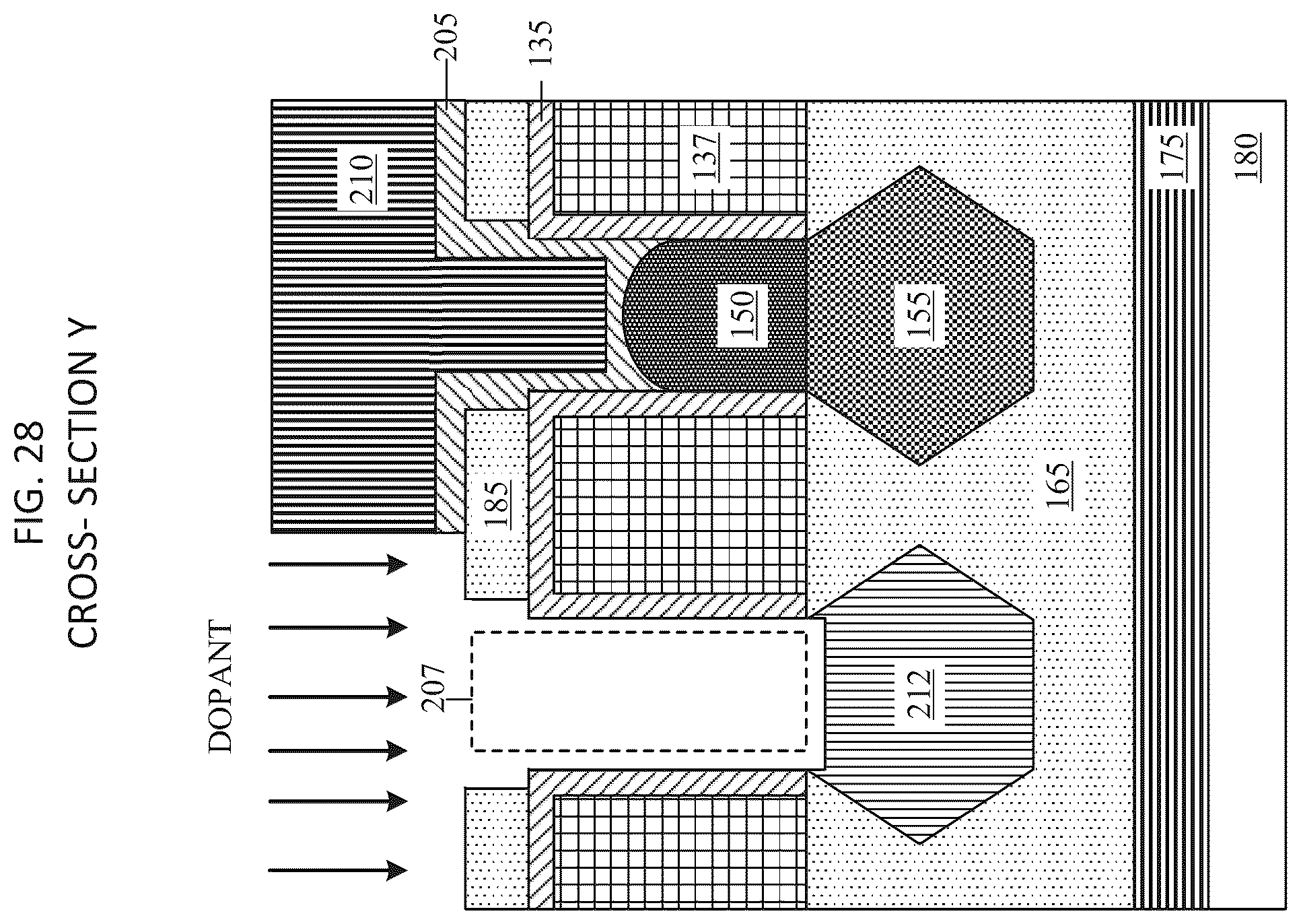 Patent US12588266 Figure 19 – CMOS integration for doped placeholder as direct backside contact
