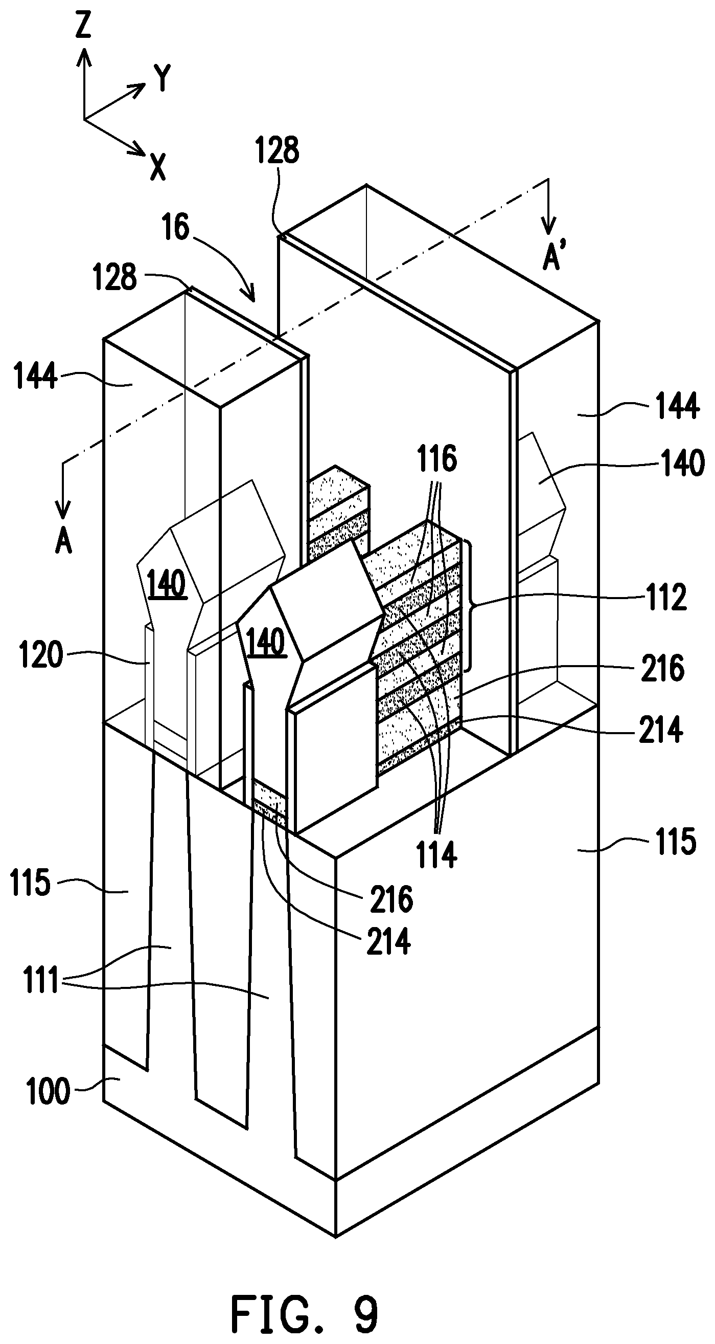 Patent US12588267 Figure 9 – Semiconductor device and method of forming the same