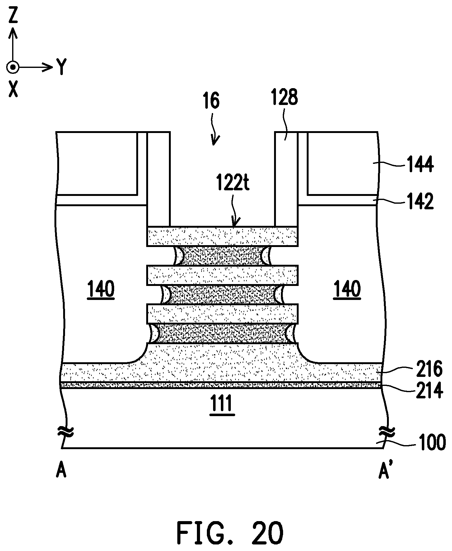 Patent US12588267 Figure 20 – Semiconductor device and method of forming the same