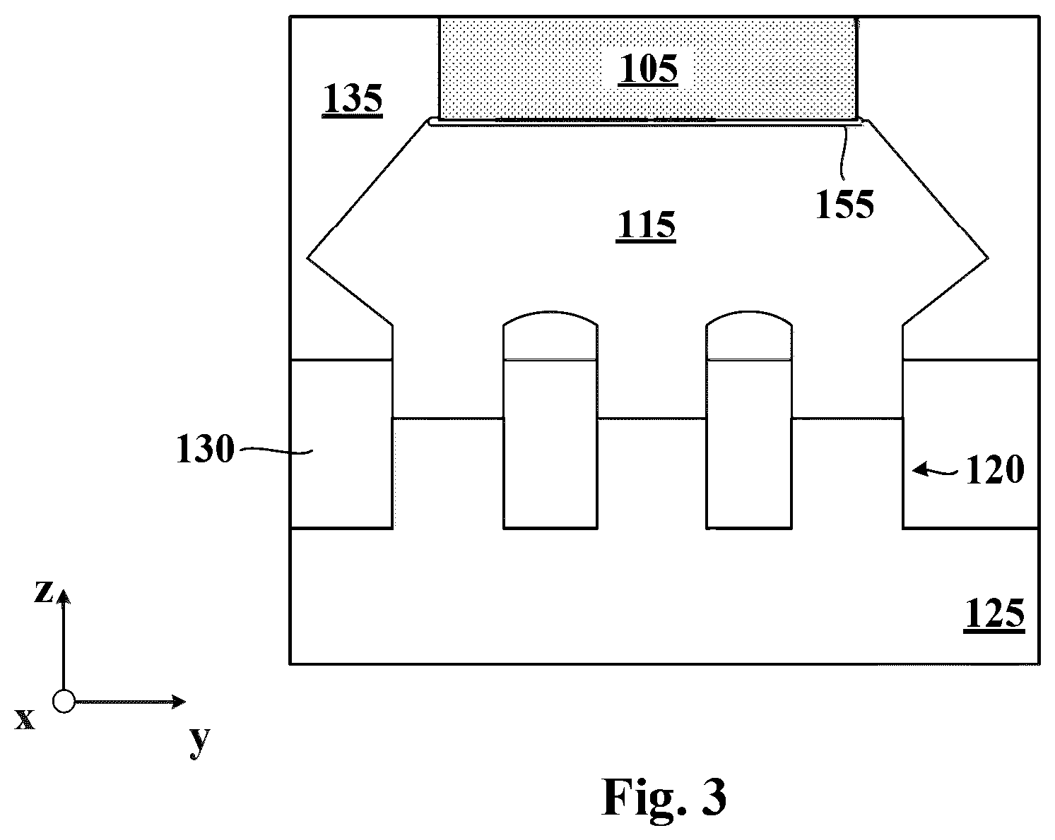Patent US12588268 Figure 4 – Liner-free conductive structures