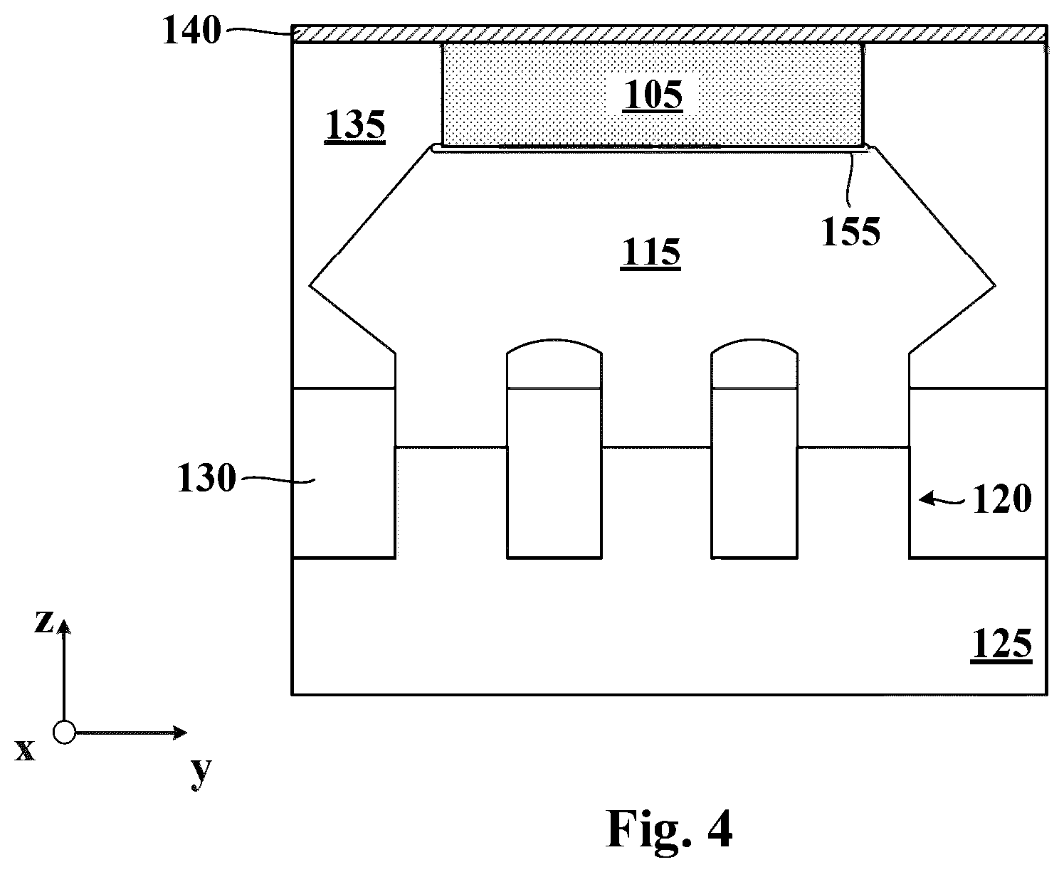 Patent US12588268 Figure 5 – Liner-free conductive structures