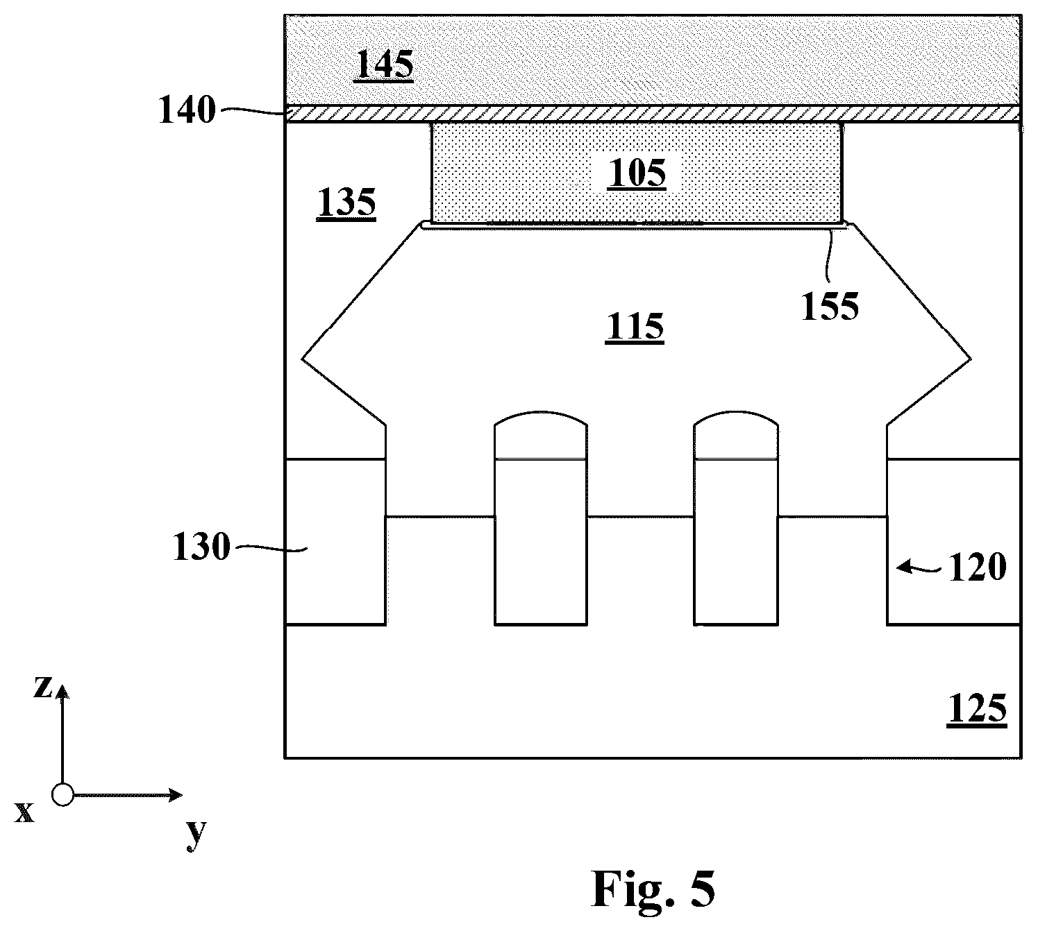 Patent US12588268 Figure 6 – Liner-free conductive structures