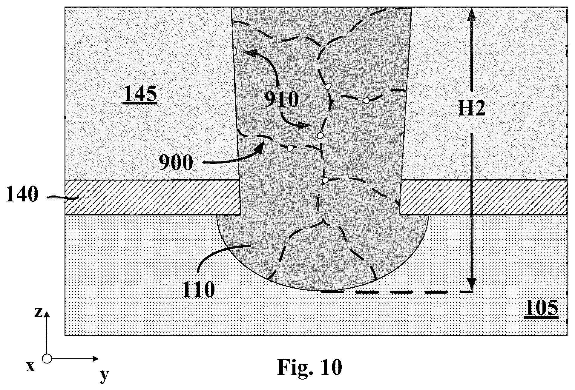 Patent US12588268 Figure 12 – Liner-free conductive structures