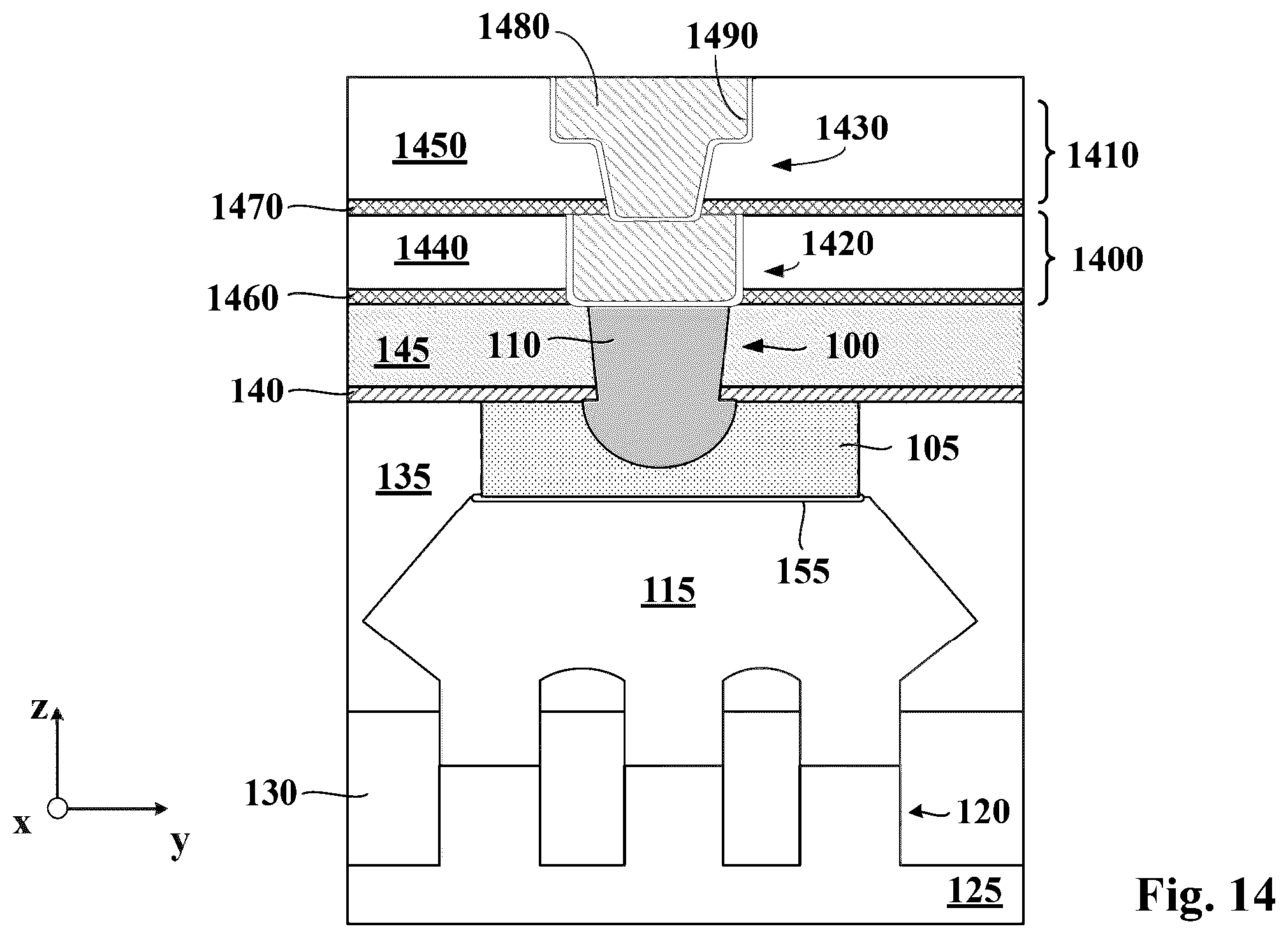 Patent US12588268 Figure 16 – Liner-free conductive structures