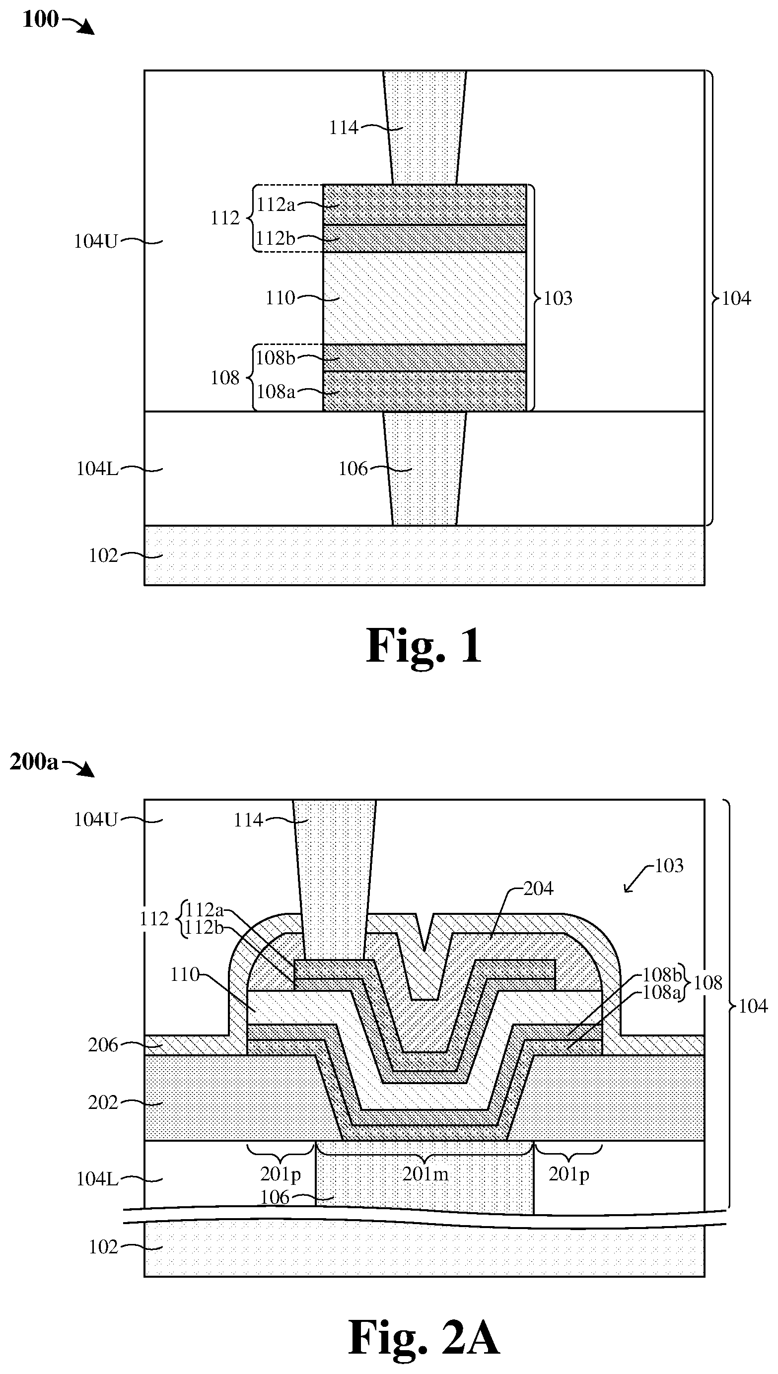 Patent US12588271 Figure 1 – Multi-layer electrode to improve performance of ferroelectric memory device