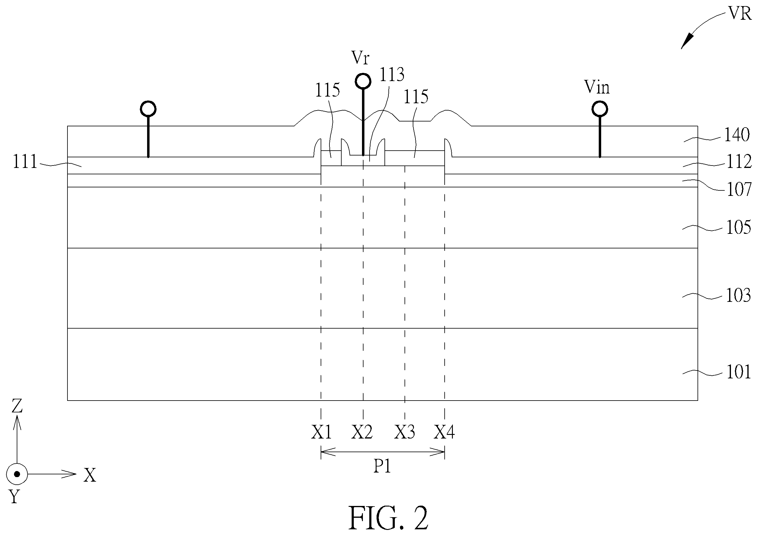 Patent US12588272 Figure 2 – Semiconductor device