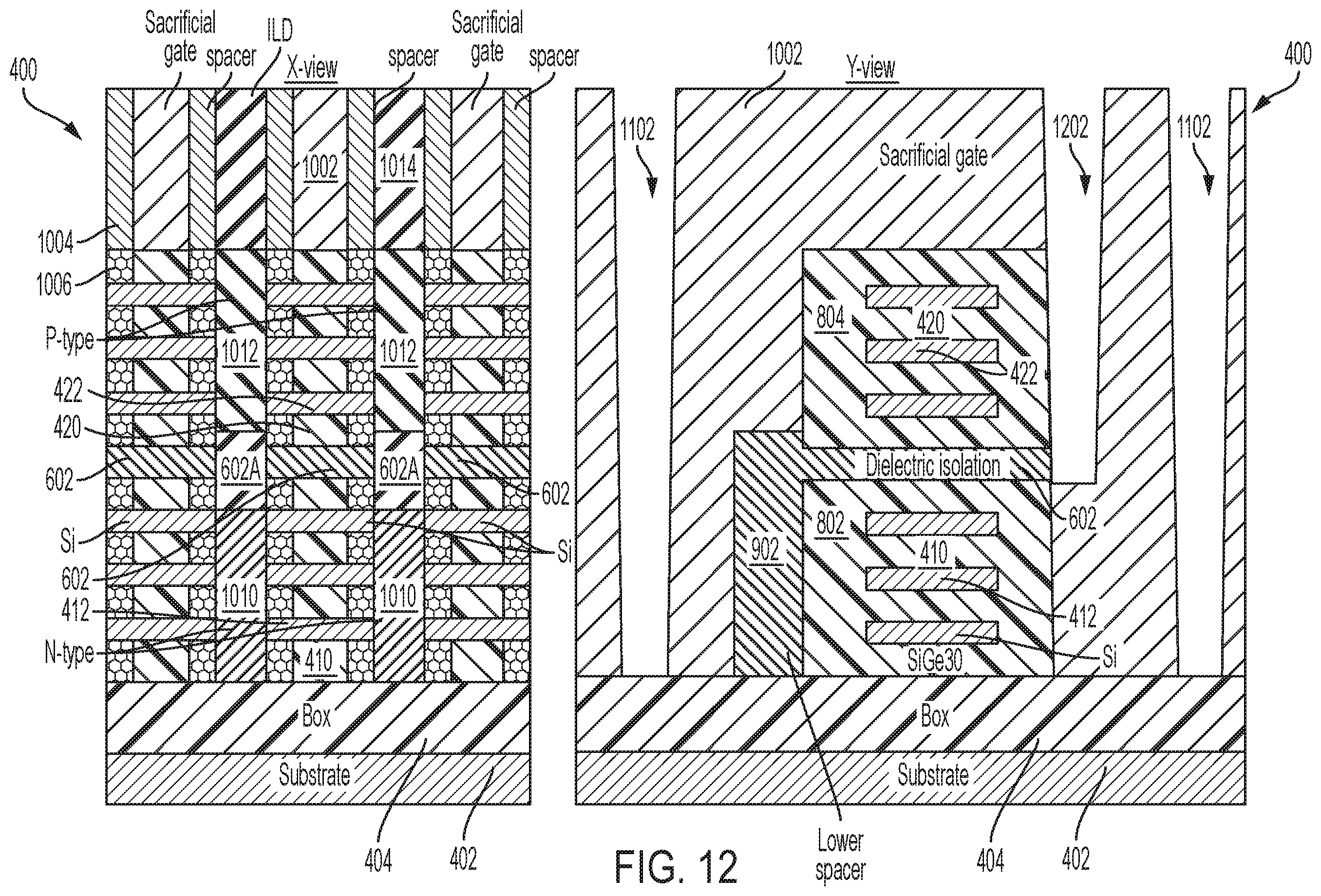 Patent US12588273 Figure 13 – Stacked electronic devices having independent gates