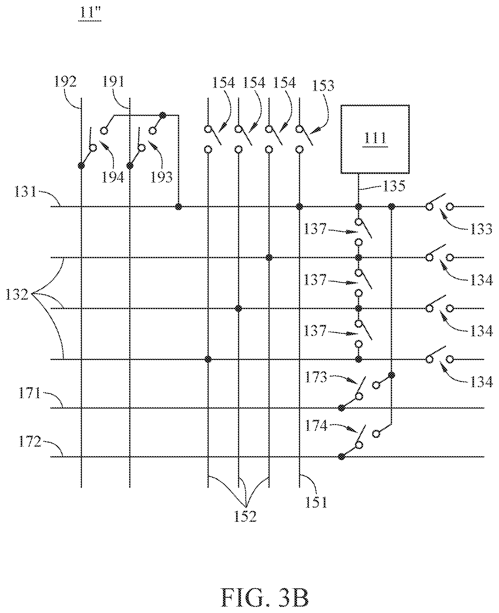Patent US12588279 Figure 4 – Arrayed switch circuitry system and switching circuit