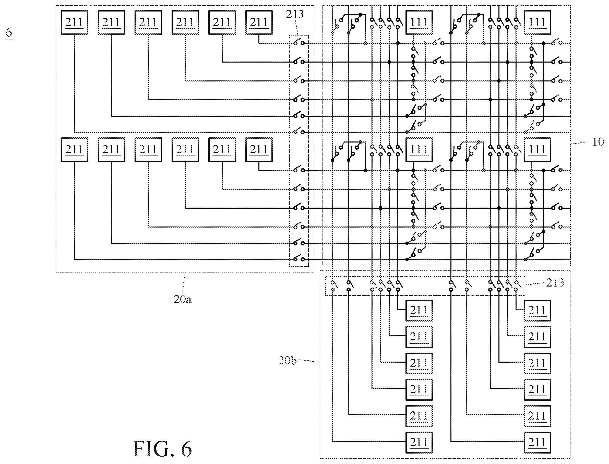Patent US12588279 Figure 7 – Arrayed switch circuitry system and switching circuit