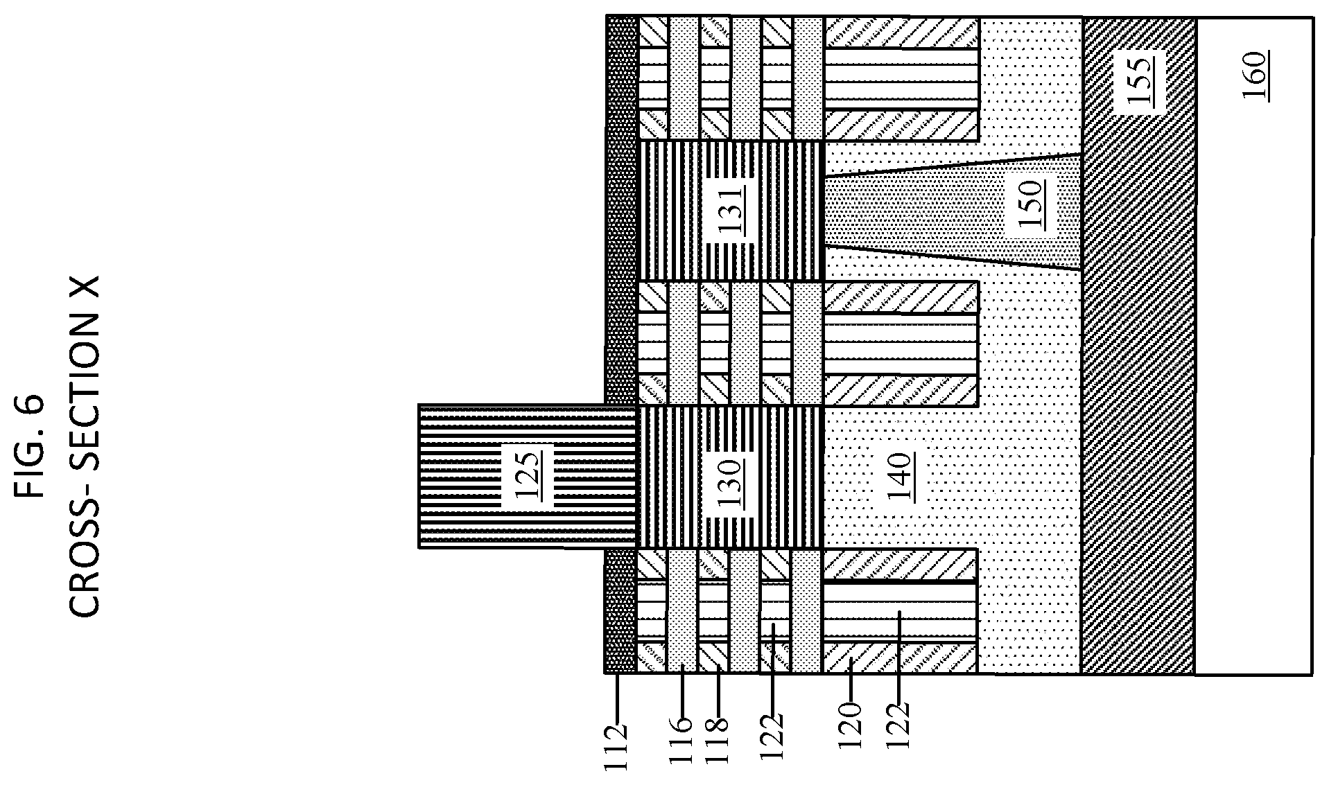 Patent US12588280 Figure 6 – Backsides subtractive M1 patterning with backside contact repair for tight N2P space