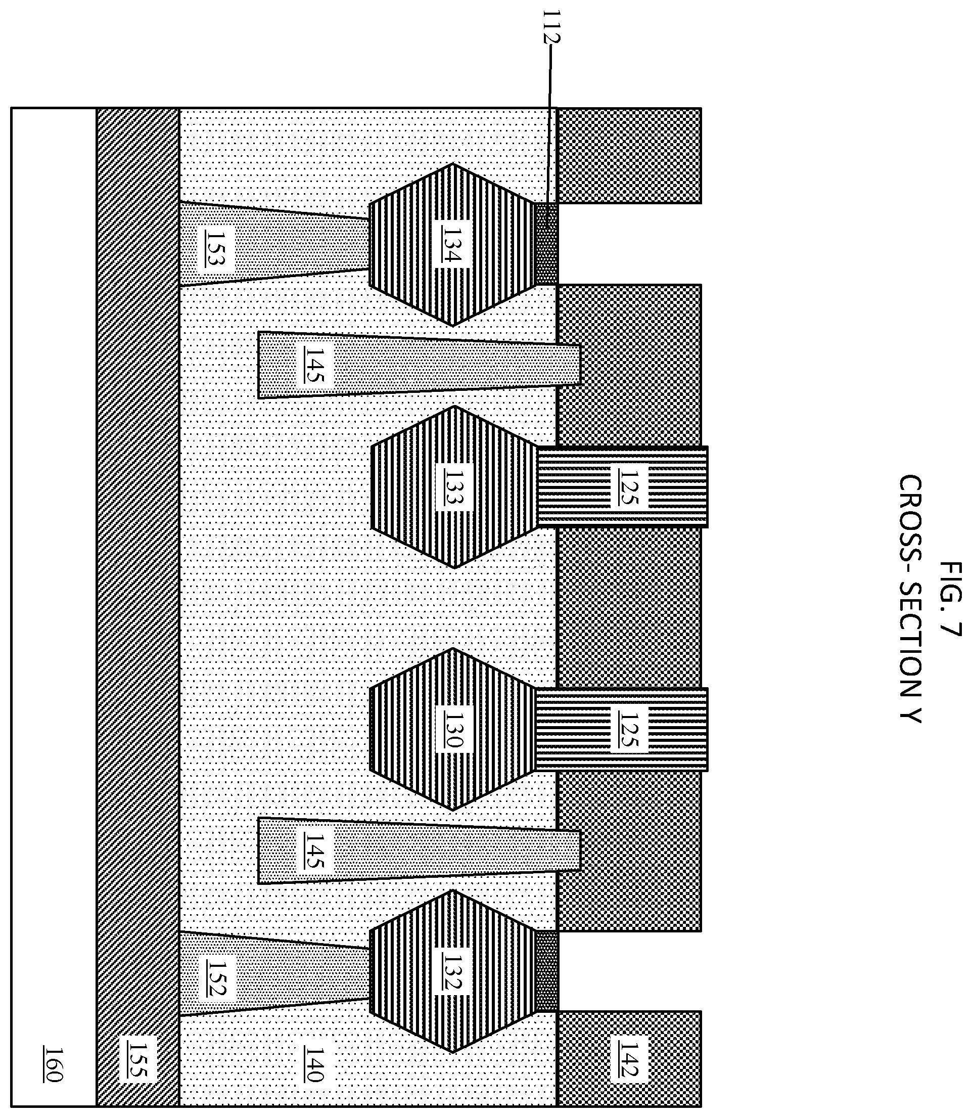 Patent US12588280 Figure 7 – Backsides subtractive M1 patterning with backside contact repair for tight N2P space
