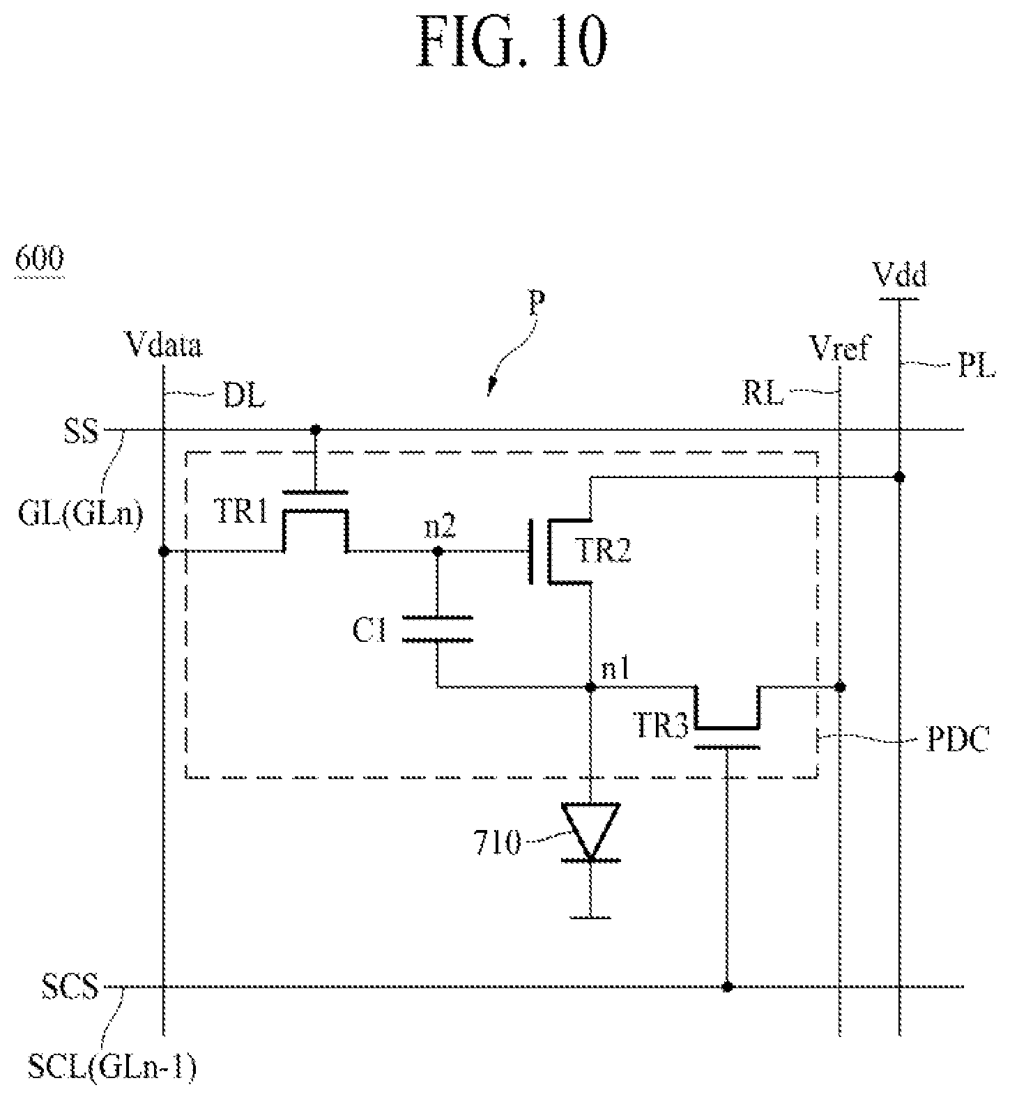 Patent US12588281 Figure 10 – Display apparatus comprising thin film transistor