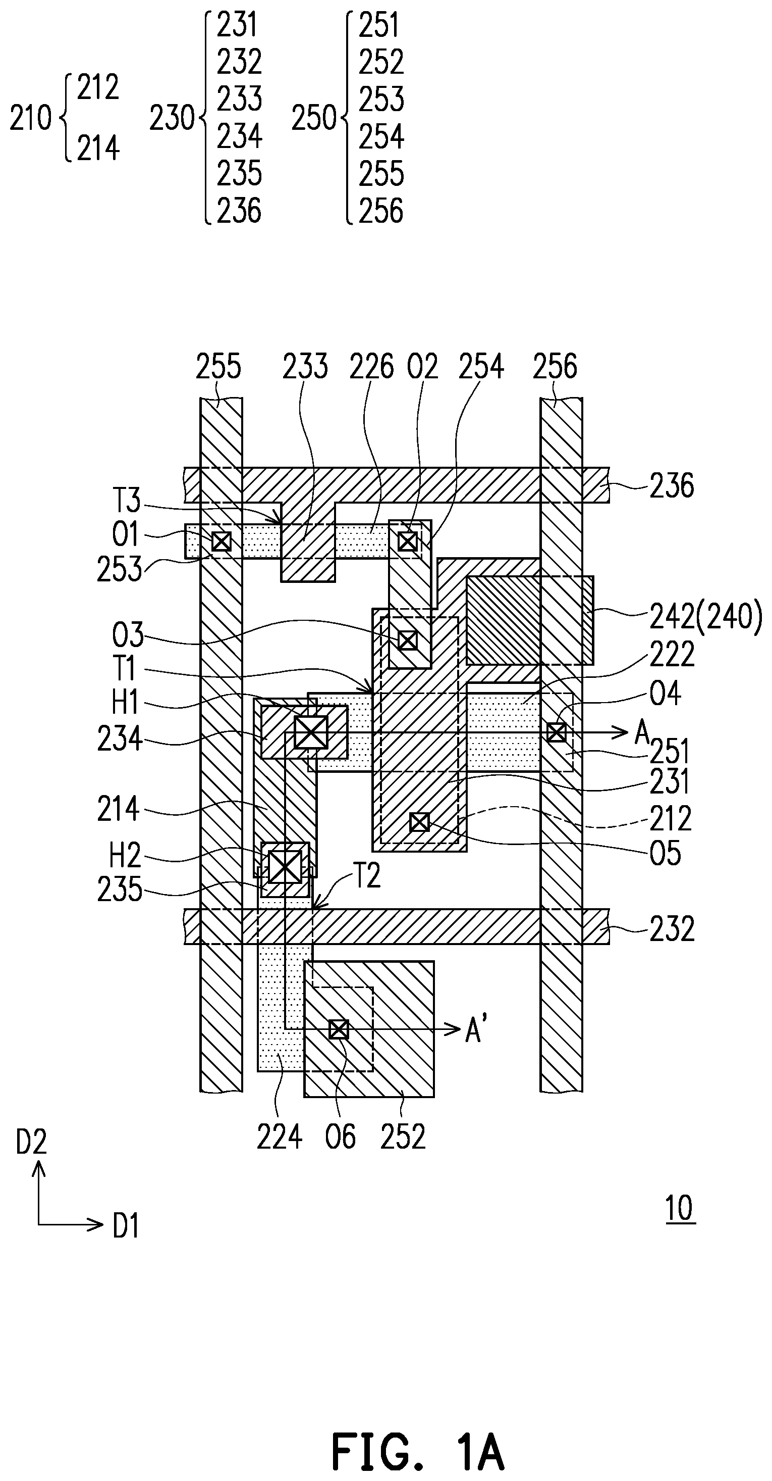 Patent US12588288 Figure 1 – Active device substrate