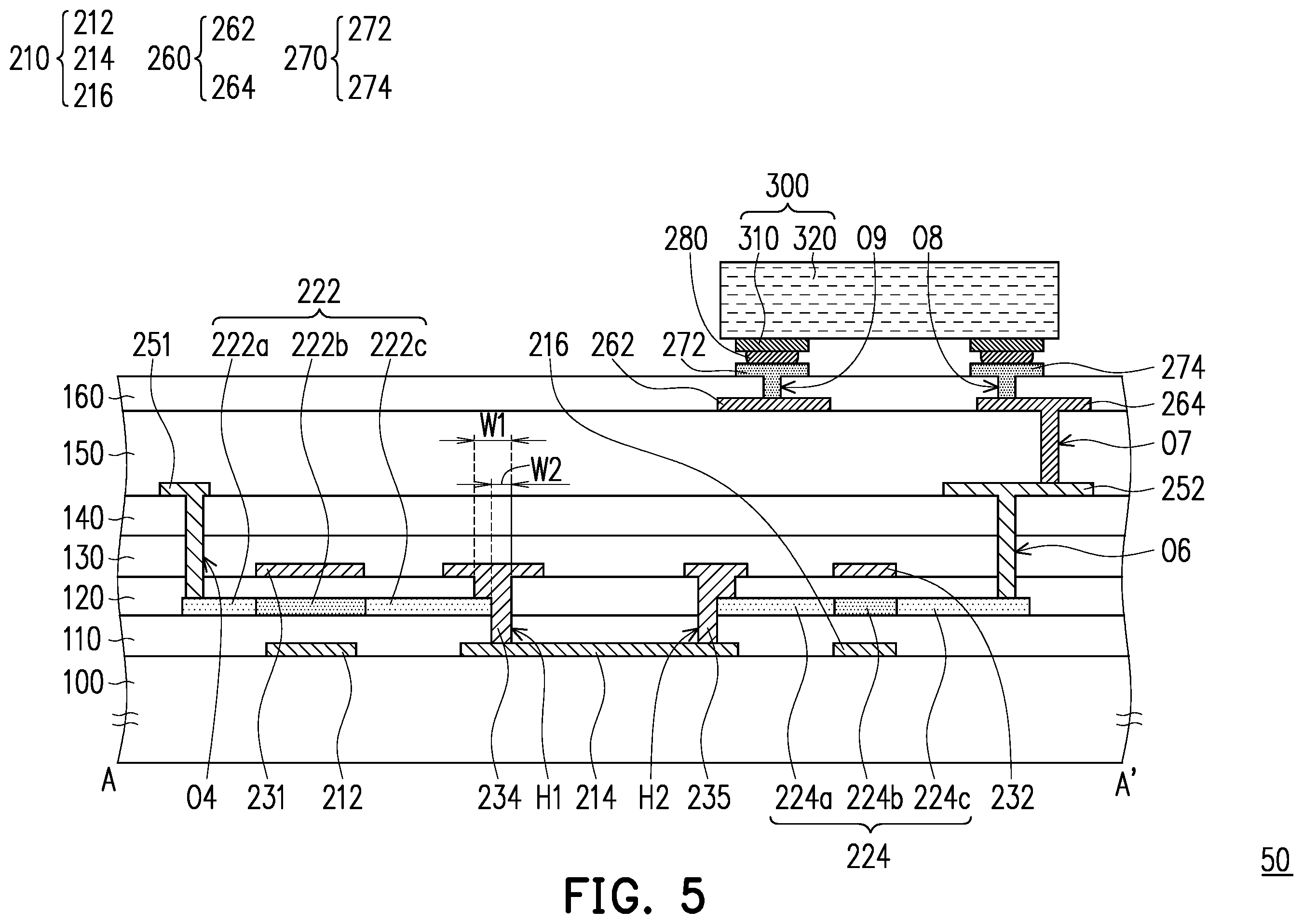 Patent US12588288 Figure 9 – Active device substrate