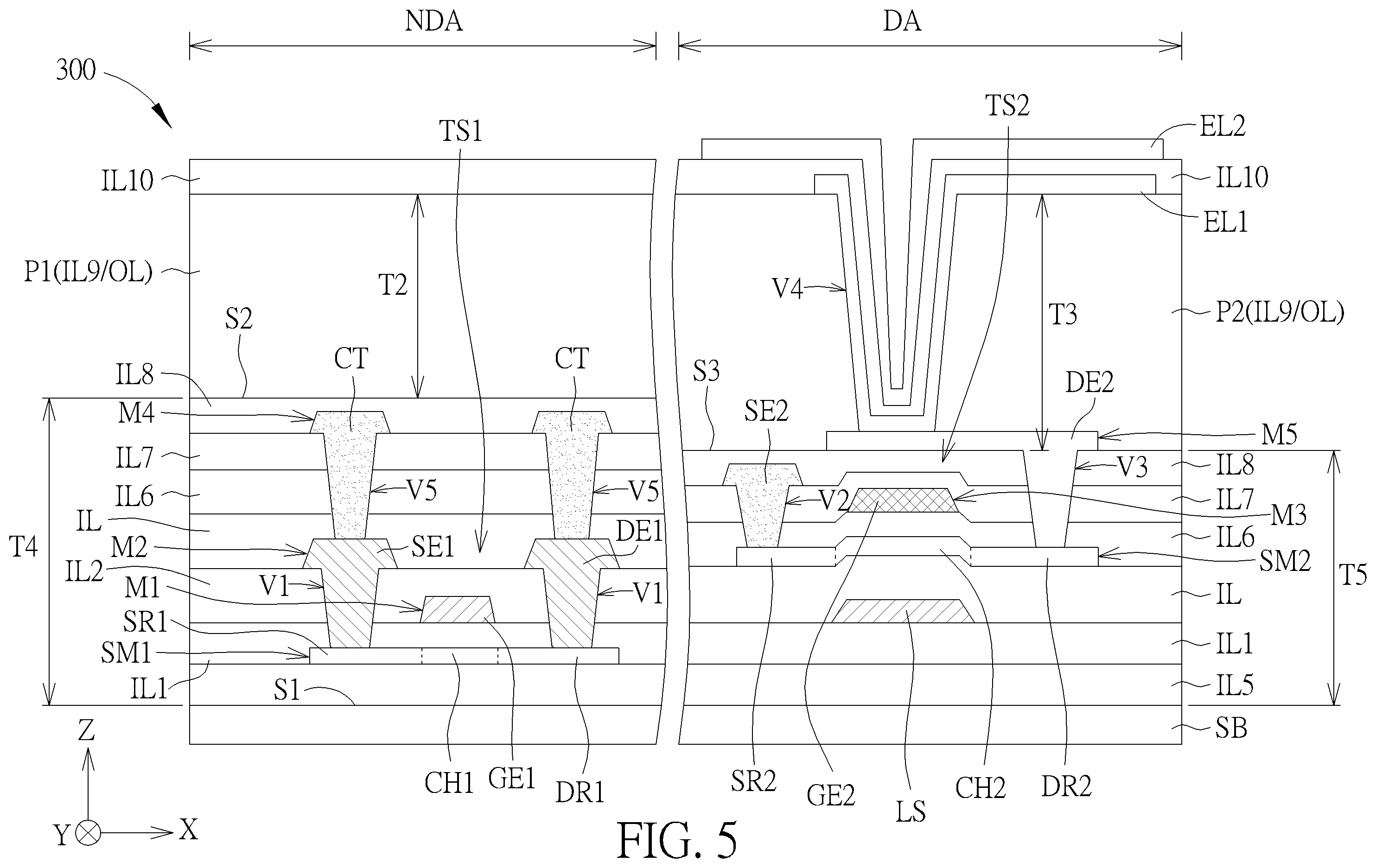 Patent US12588289 Figure 5 – Electronic device