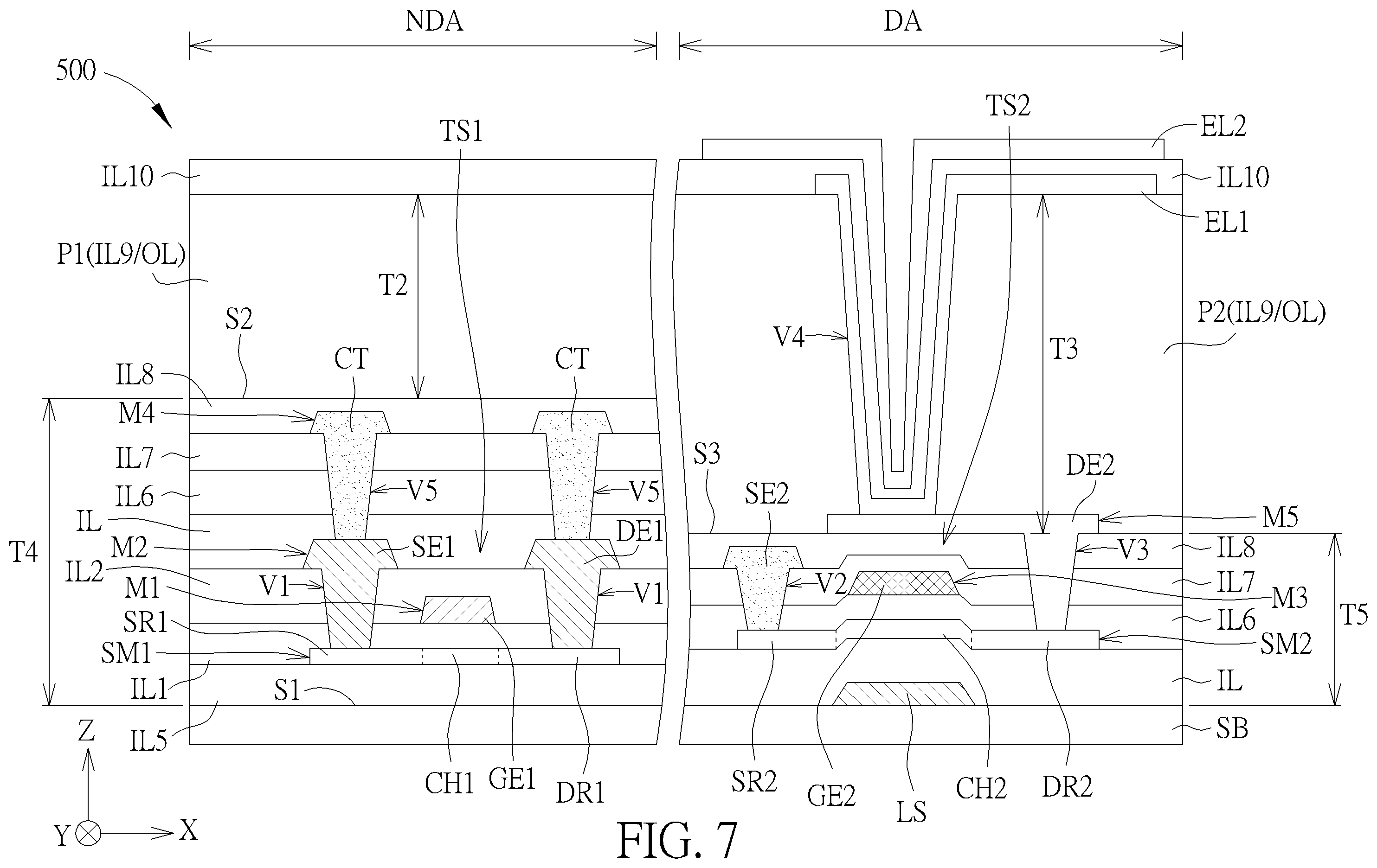 Patent US12588289 Figure 7 – Electronic device