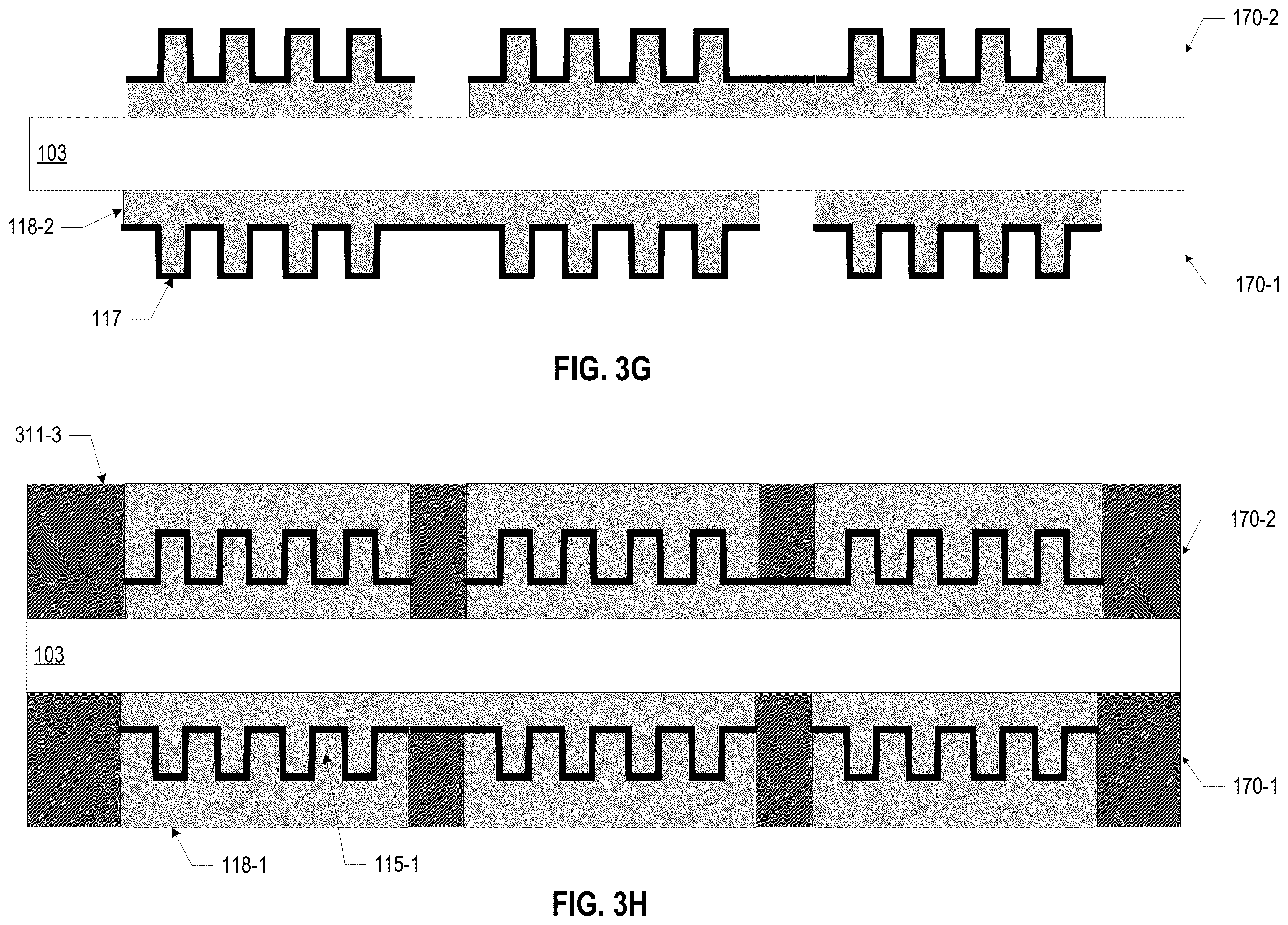 Patent US12588291 Figure 8 – Substrates including micro-structured thin film capacitors