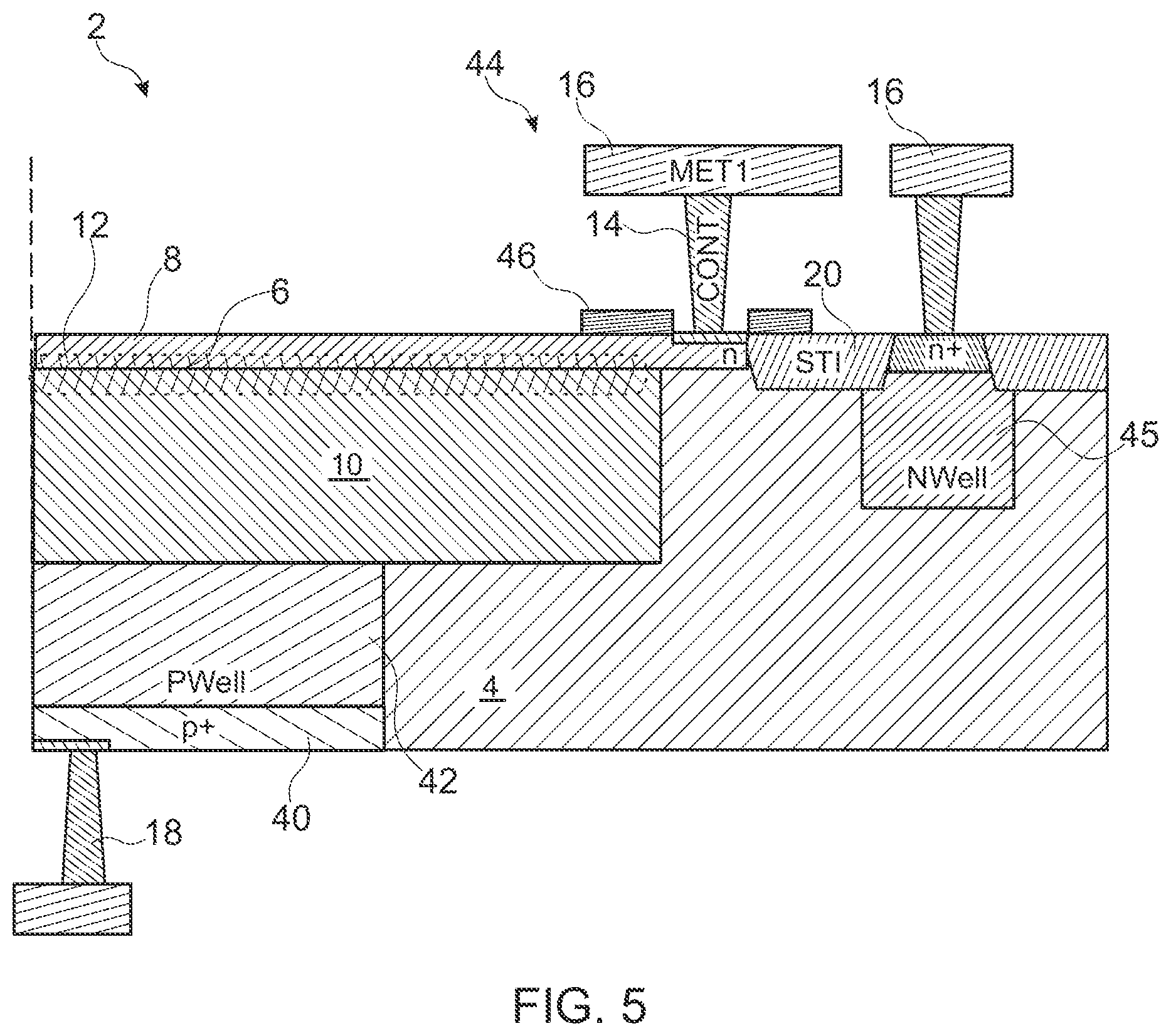 Patent US12588300 Figure 3 – Semiconductor light sensor