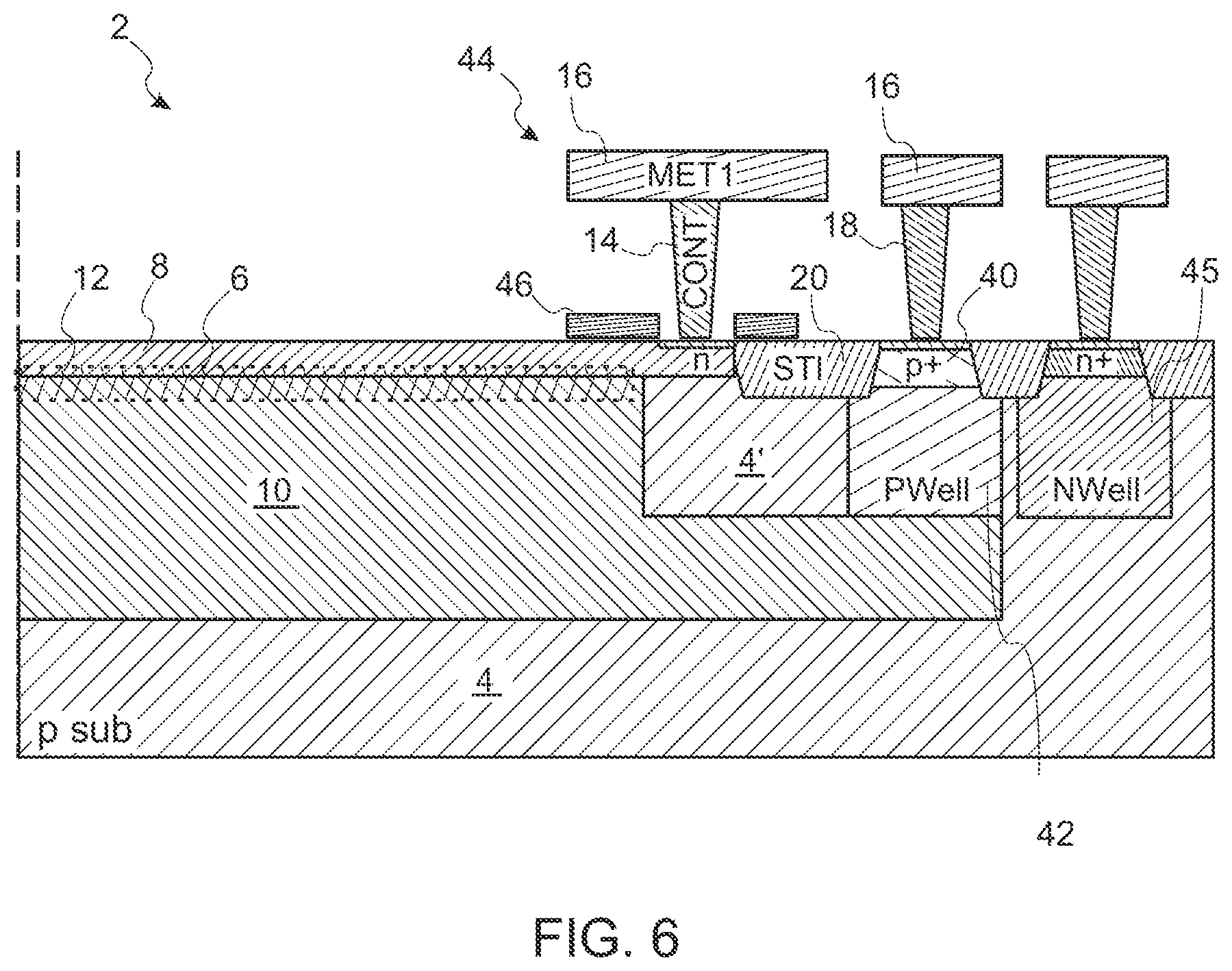 Patent US12588300 Figure 4 – Semiconductor light sensor