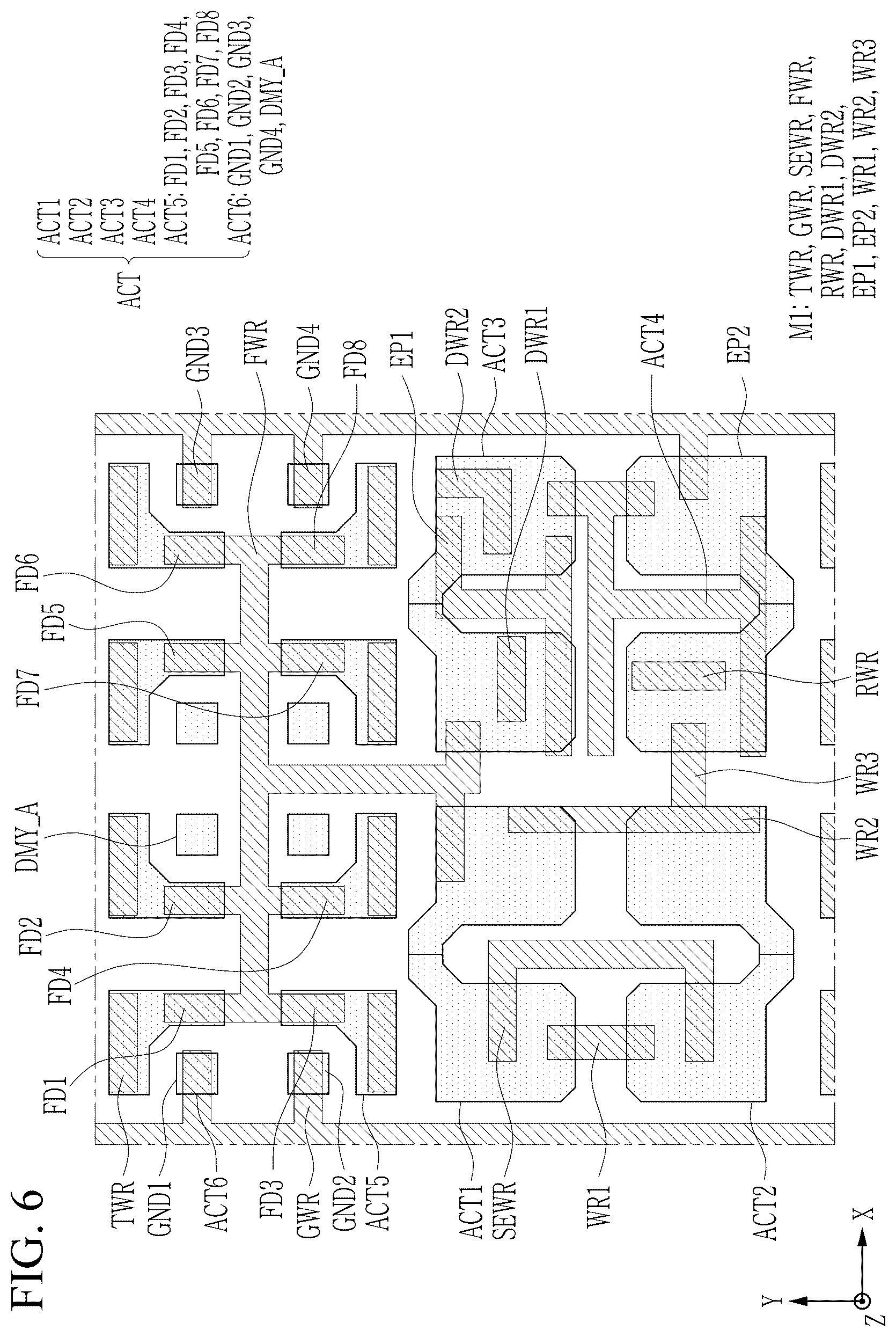 Patent US12588303 Figure 6 – Image sensor with shared extrinsic region