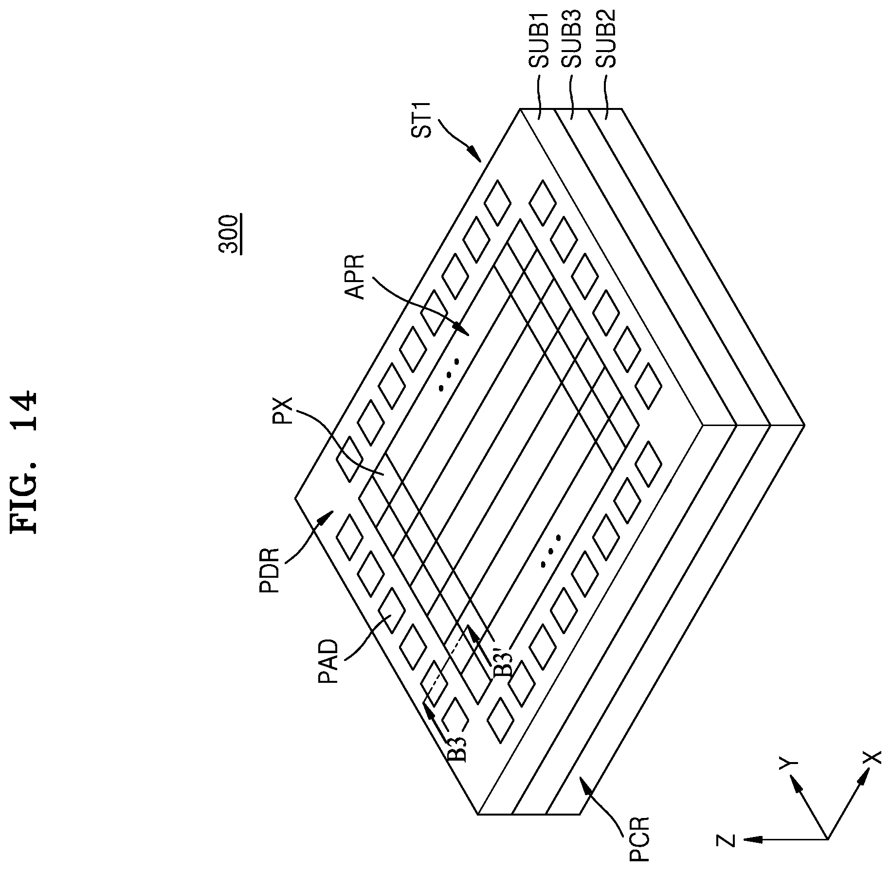Patent US12588304 Figure 14 – Image sensor including a buried gate