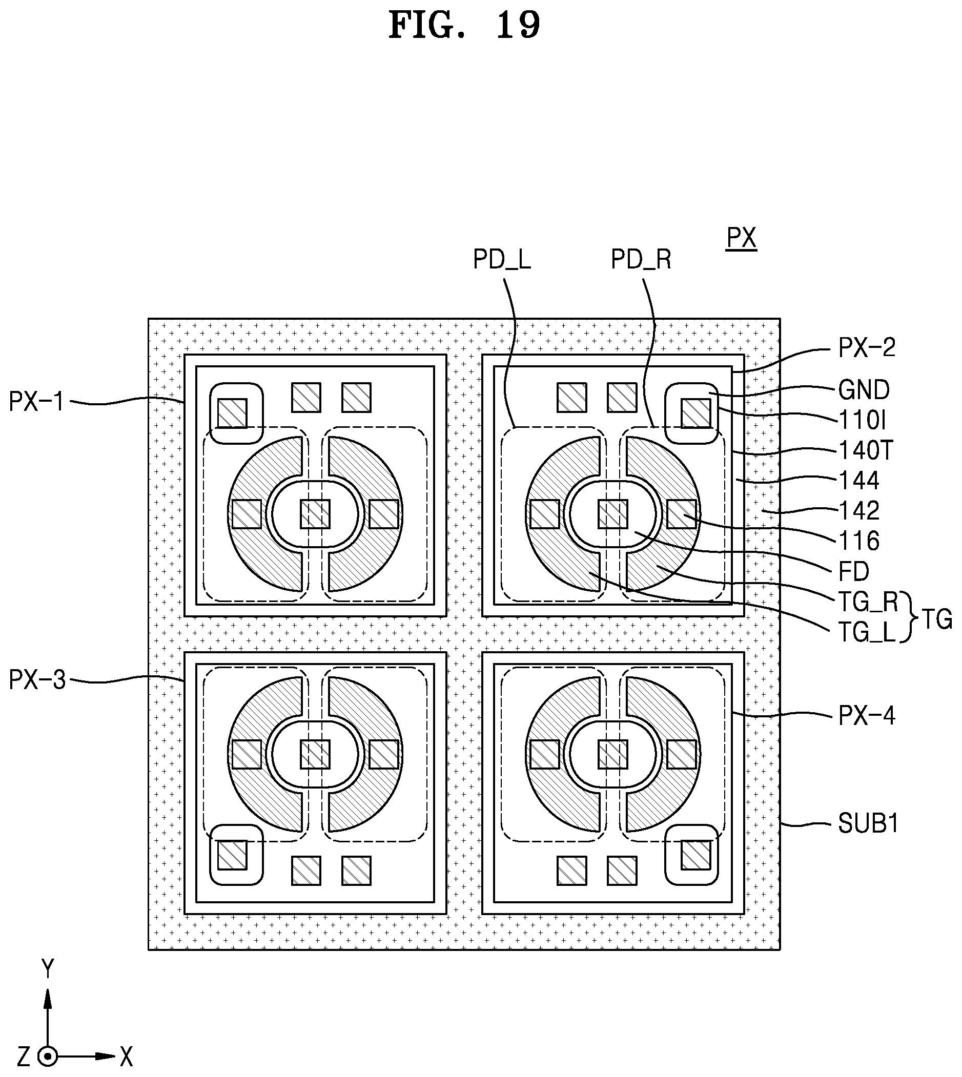 Patent US12588304 Figure 19 – Image sensor including a buried gate