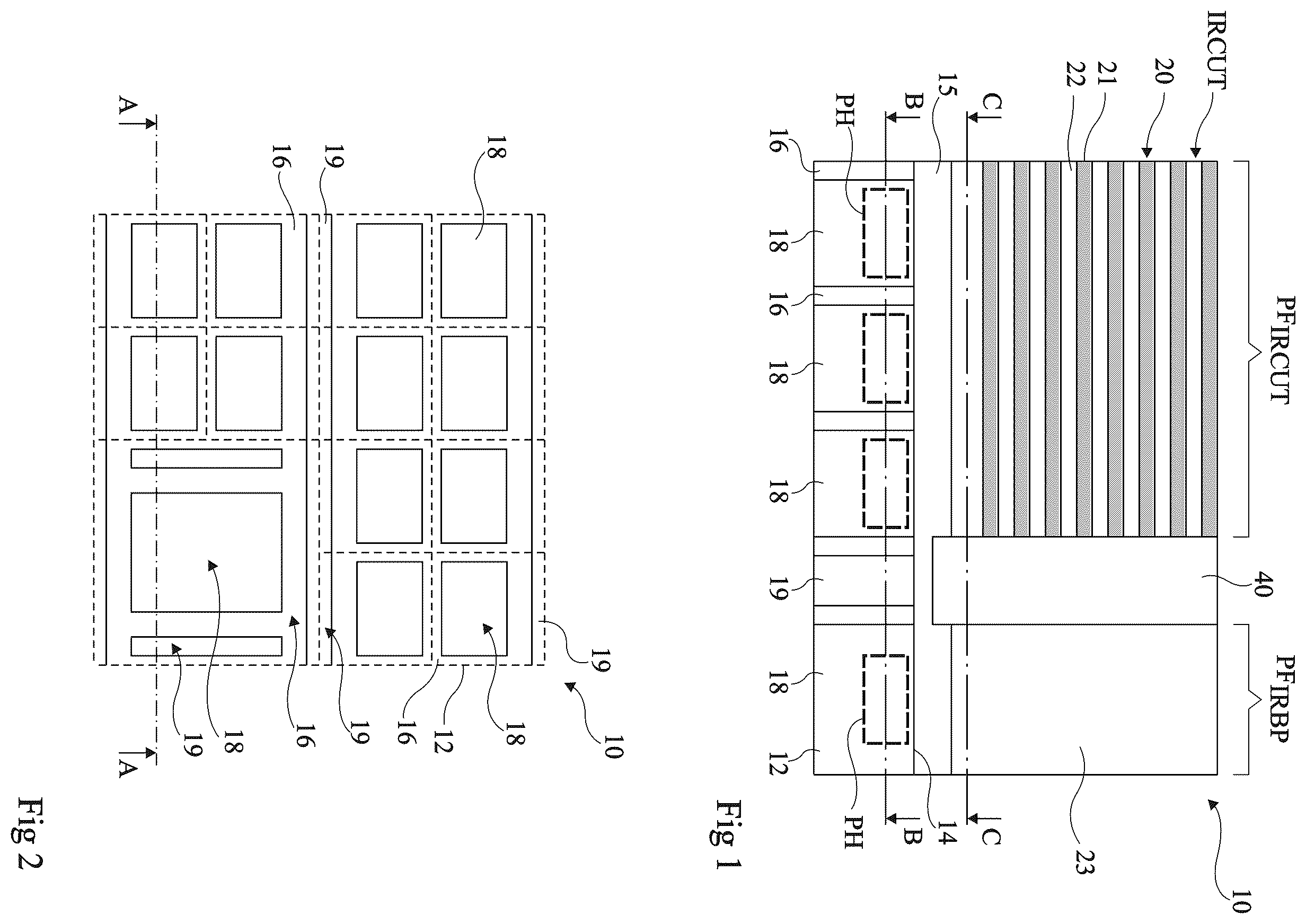 Patent US12588306 Figure 1 – Image sensors comprising an array of interference filters