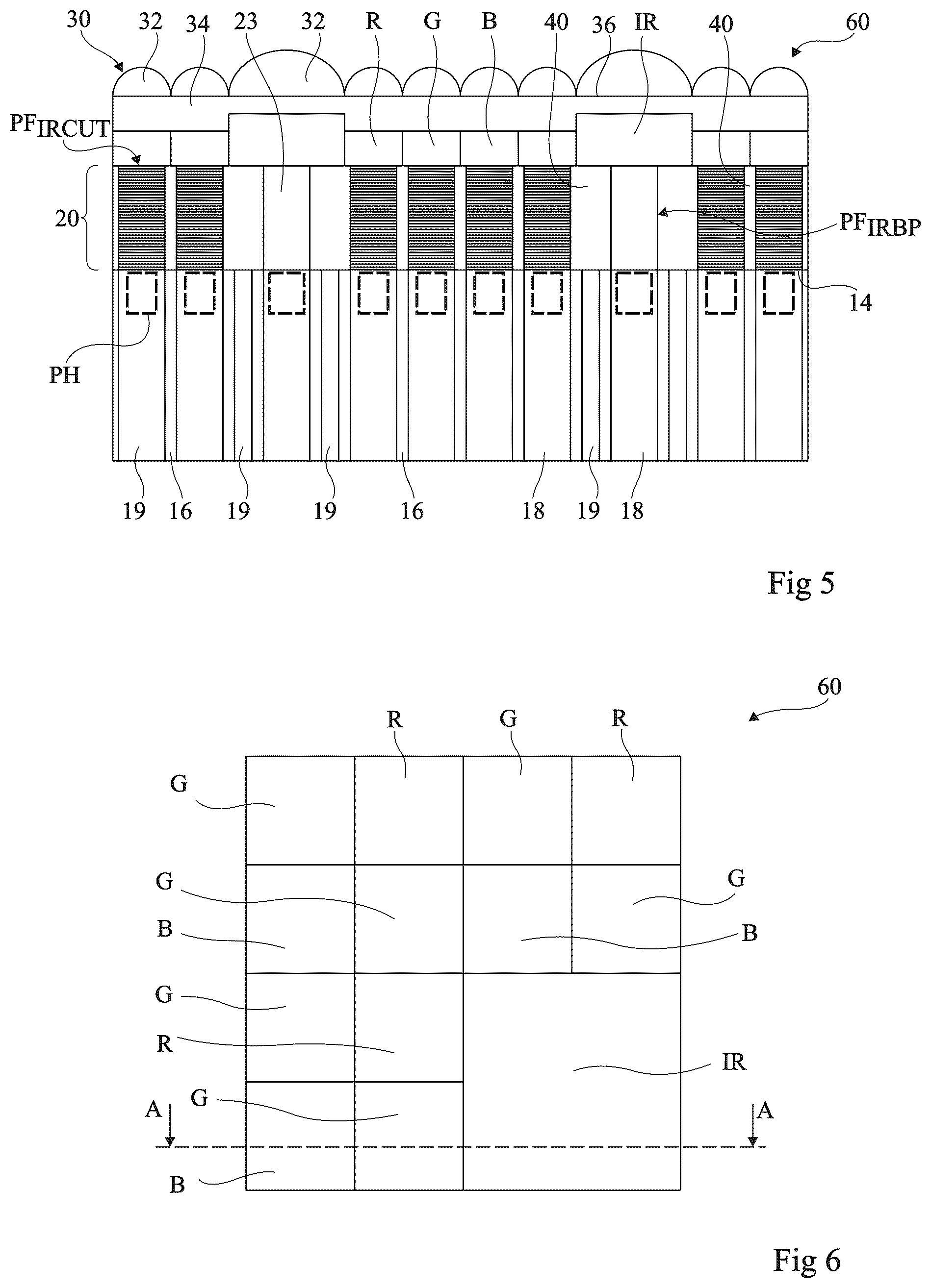 Patent US12588306 Figure 3 – Image sensors comprising an array of interference filters