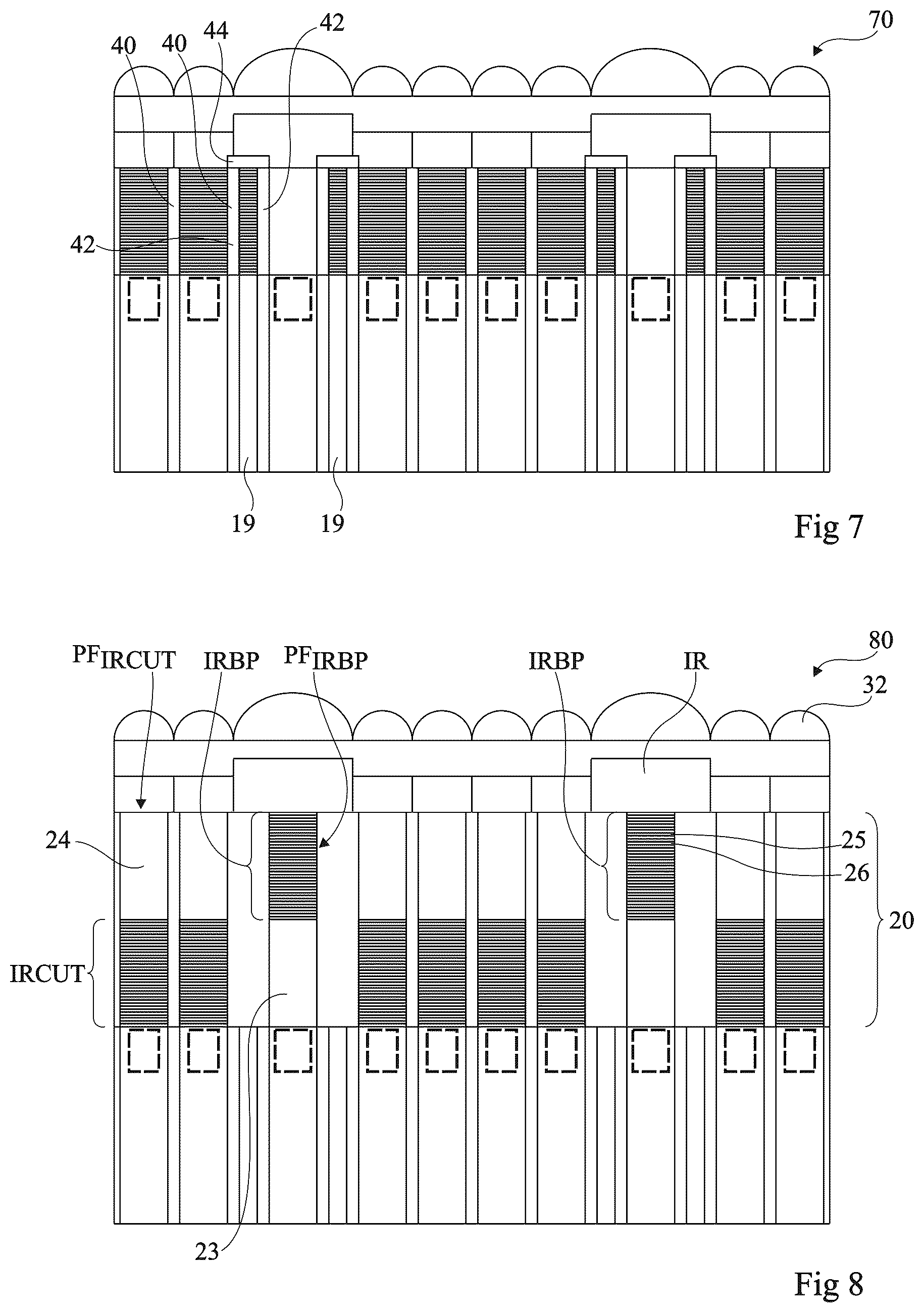 Patent US12588306 Figure 4 – Image sensors comprising an array of interference filters