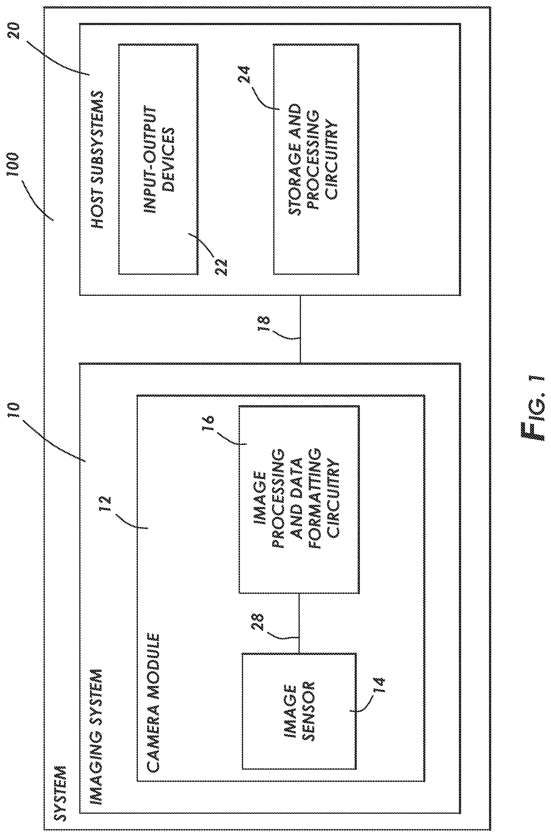 Patent US12588307 Figure 1 – Image sensor with a bond pad