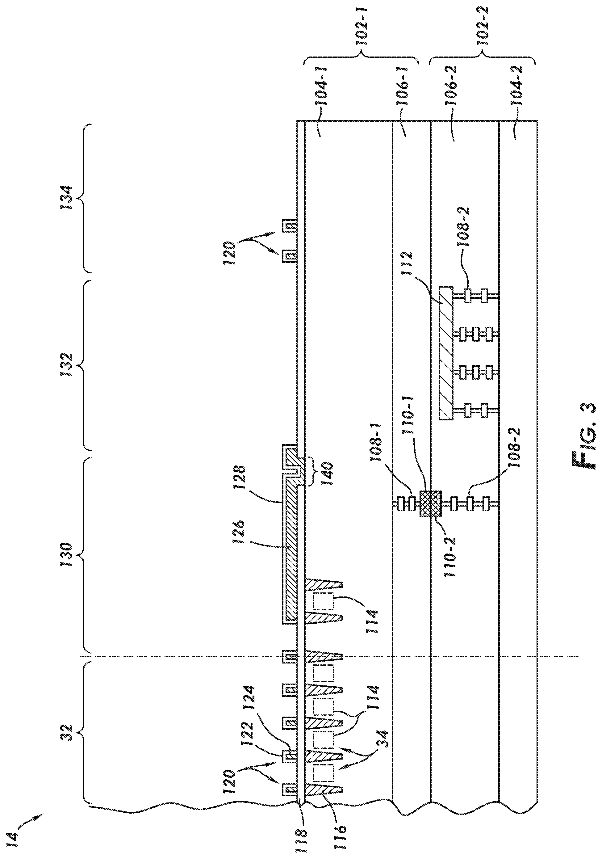 Patent US12588307 Figure 3 – Image sensor with a bond pad