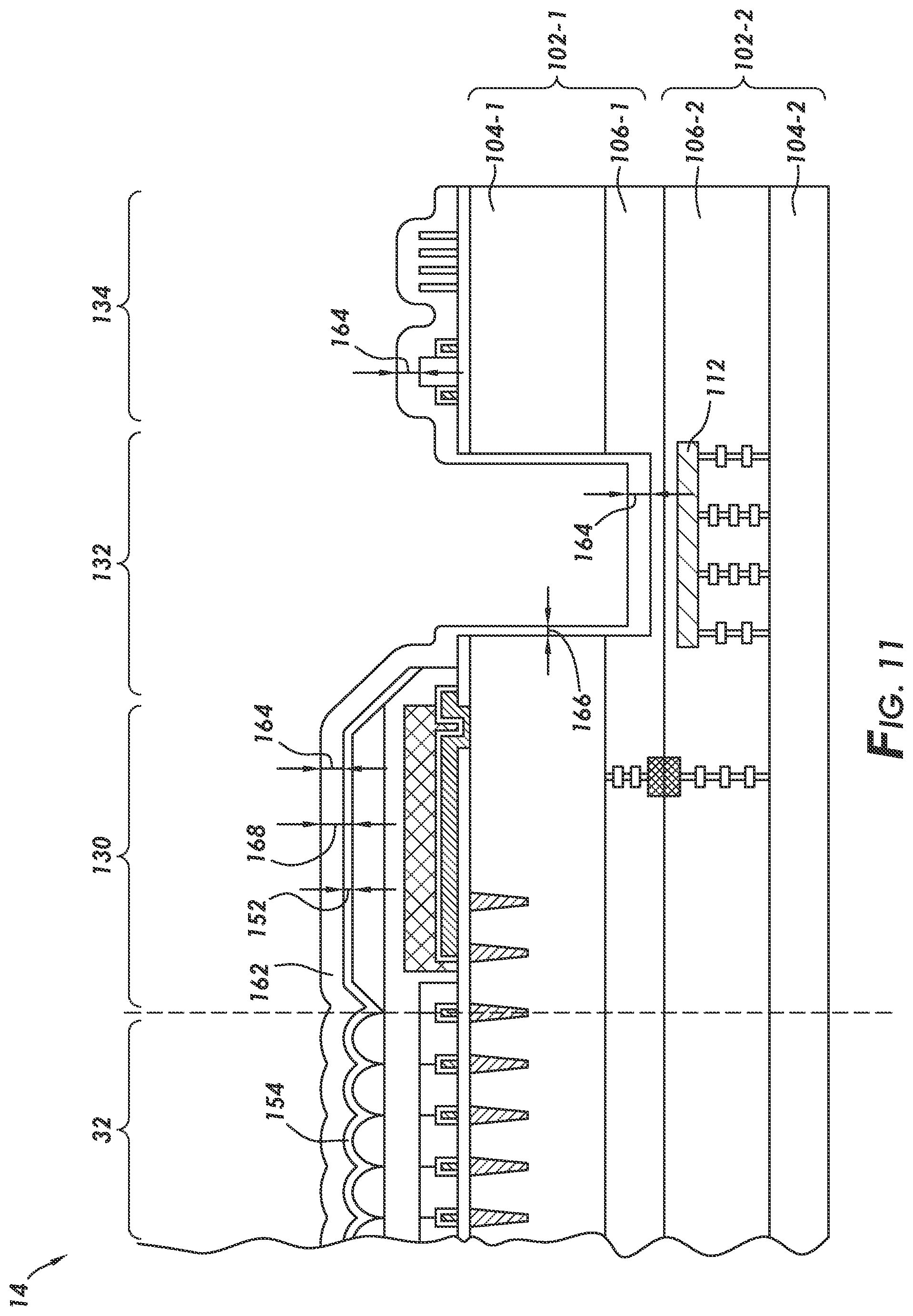 Patent US12588307 Figure 11 – Image sensor with a bond pad