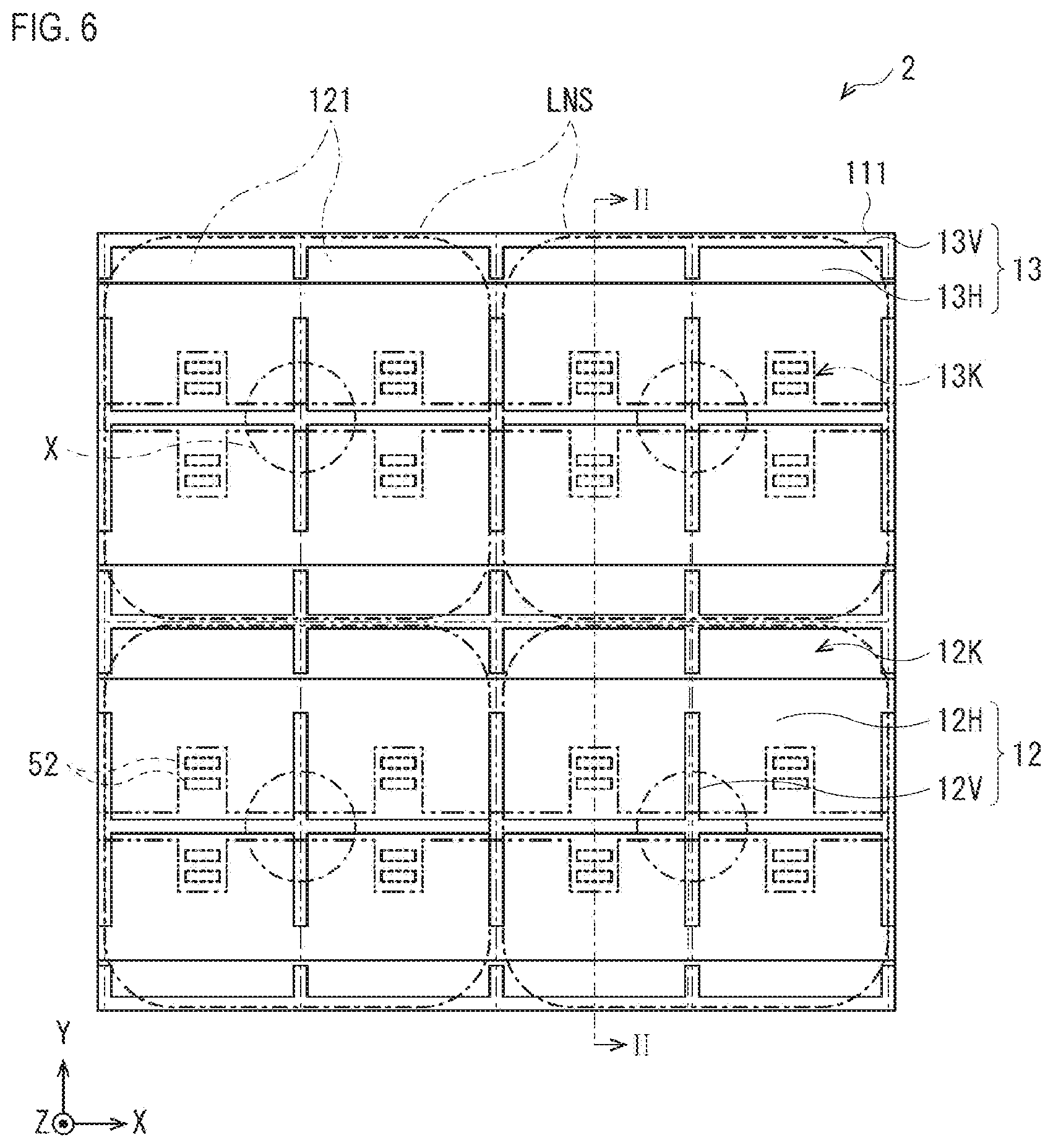 Patent US12588308 Figure 6 – Imaging device and electronic apparatus including at least one light-blocking section
