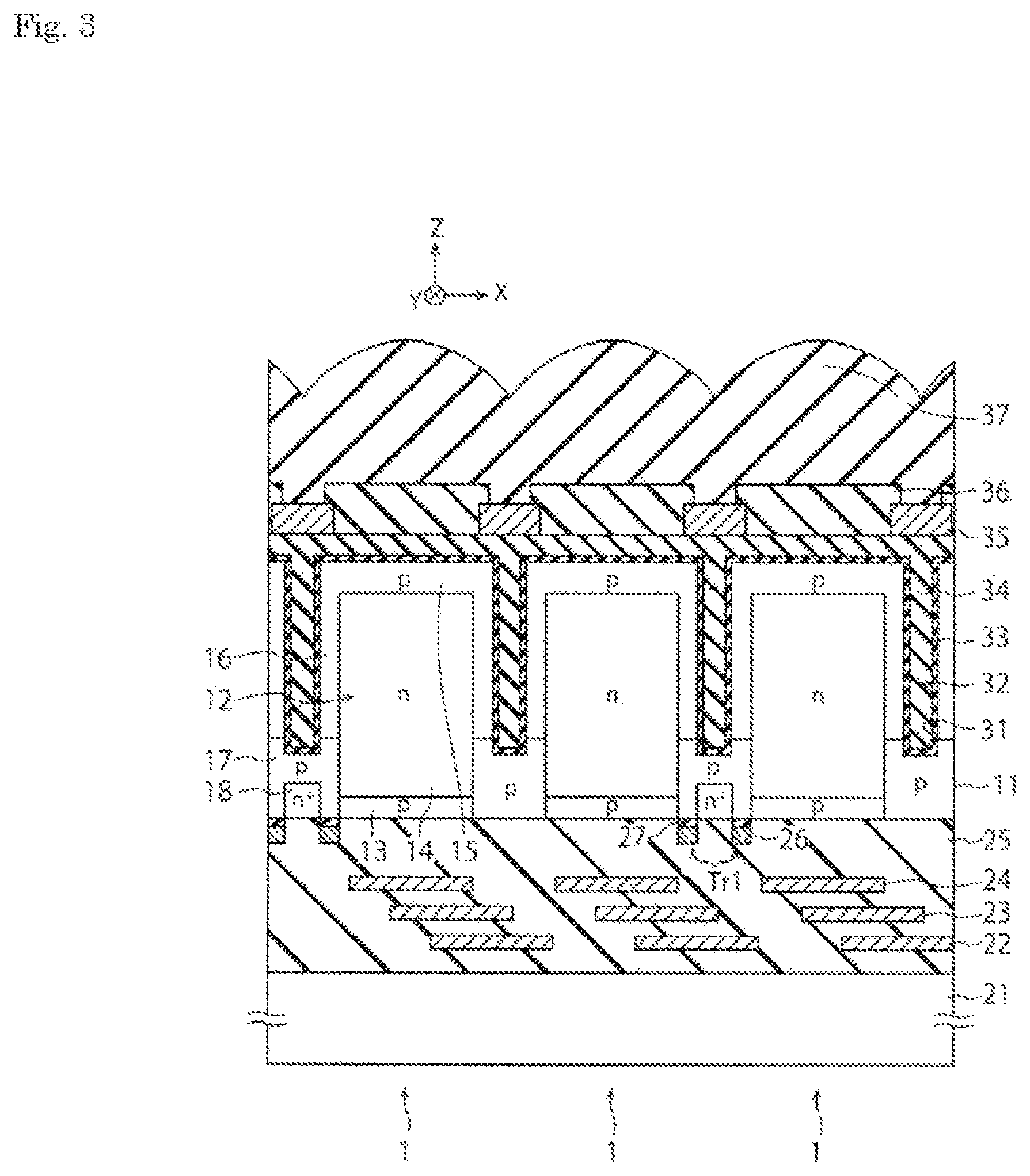 Patent US12588309 Figure 3 – Solid-state imaging apparatus, method for manufacturing solid-state imaging apparatus, and electronic apparatus