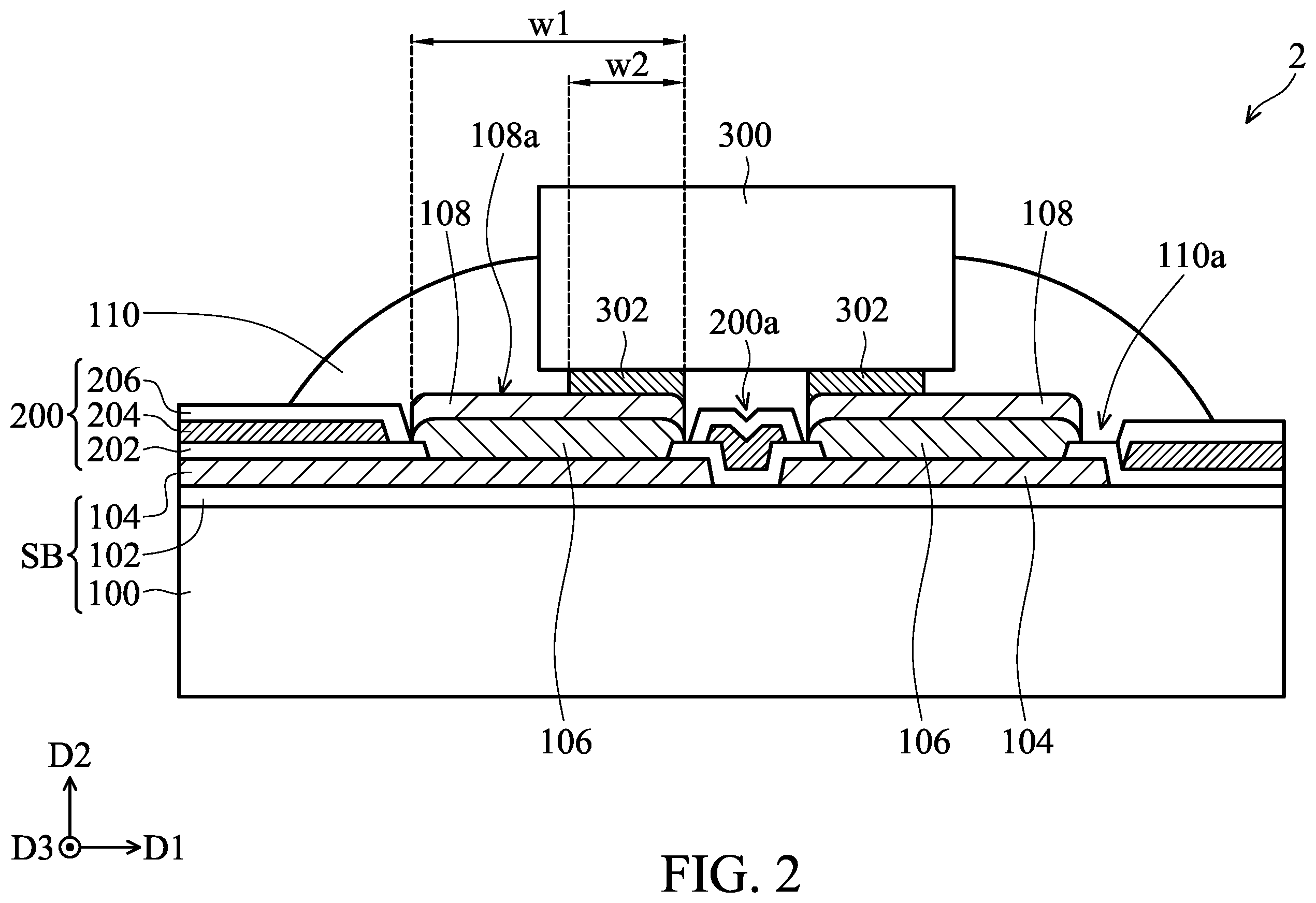 Patent US12588318 Figure 2 – Electronic device