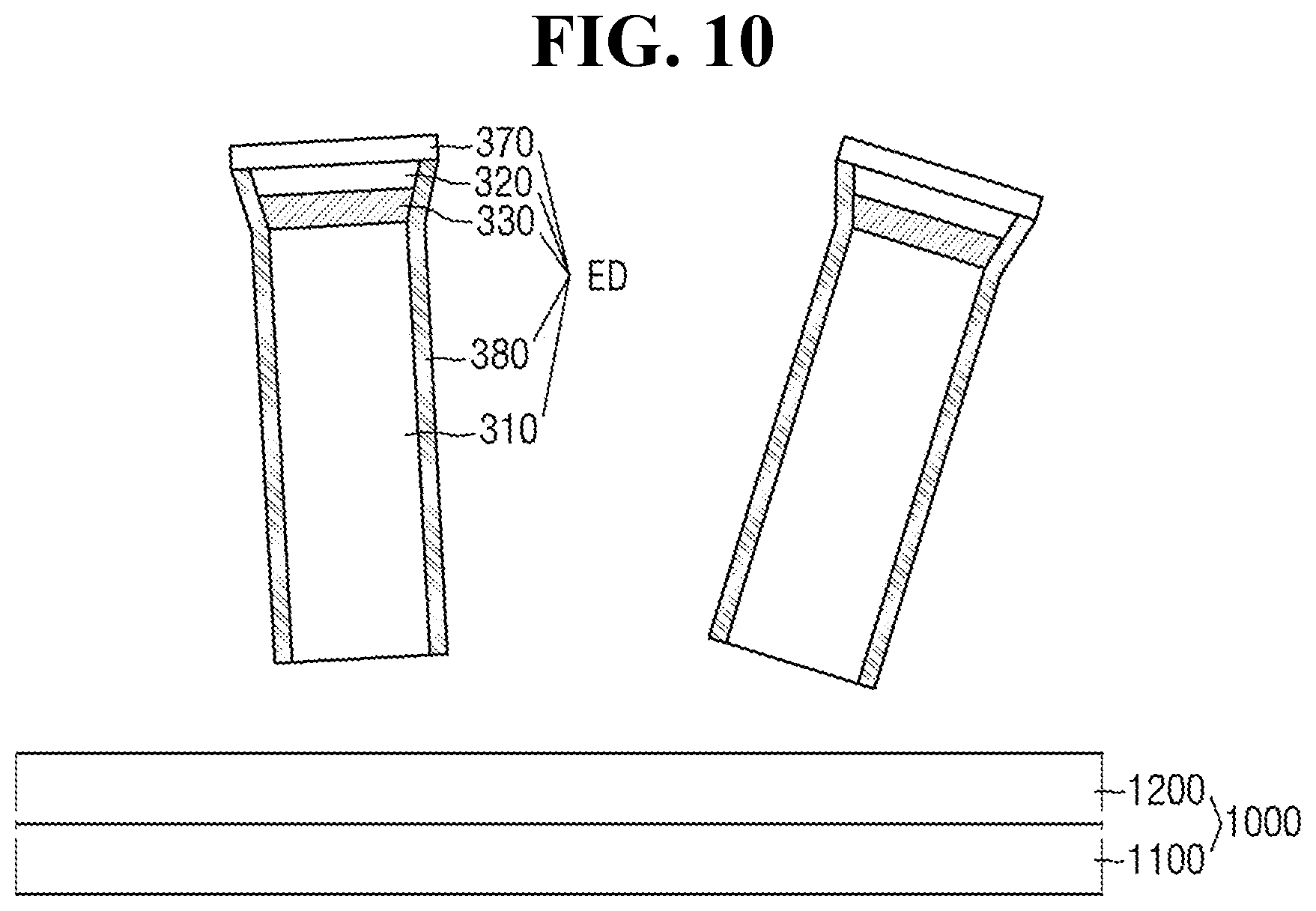 Patent US12588319 Figure 10 – Light-emitting device, manufacturing method therefor, and display apparatus