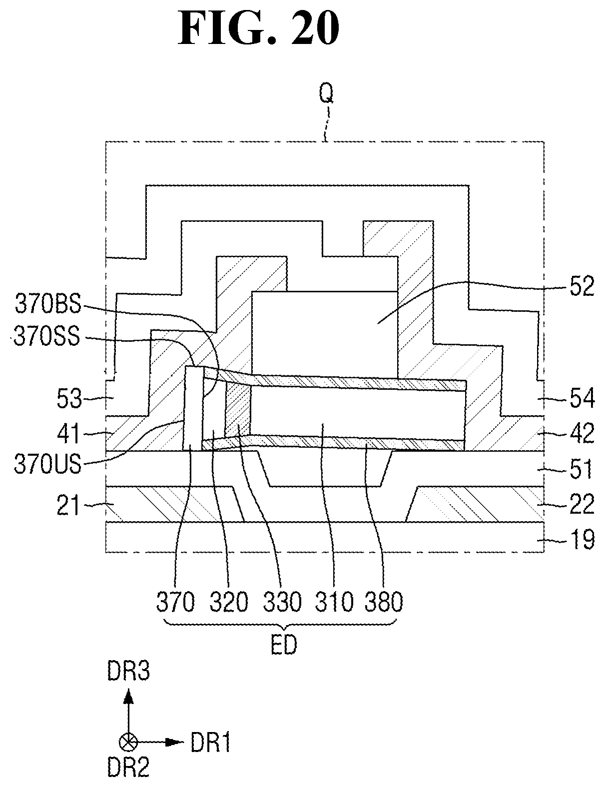 Patent US12588319 Figure 20 – Light-emitting device, manufacturing method therefor, and display apparatus