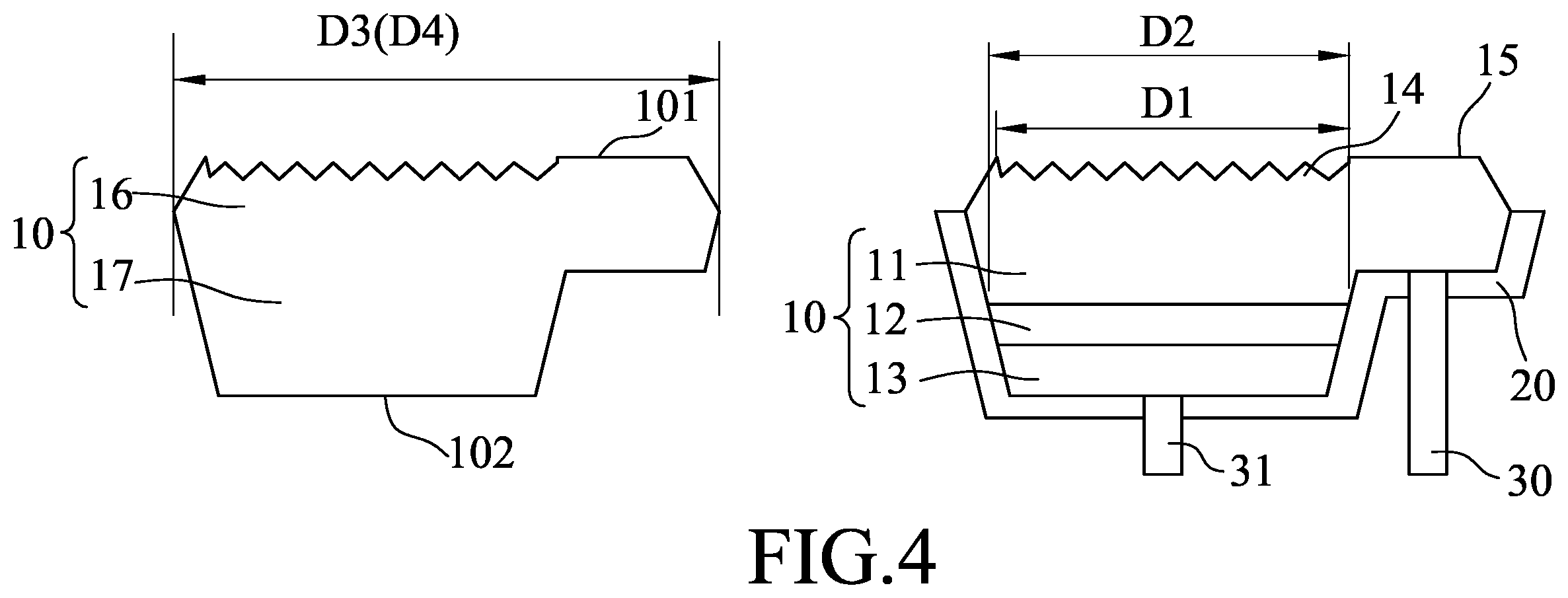 Patent US12588320 Figure 3 – Micro light emitting diode, micro light emitting device, and display