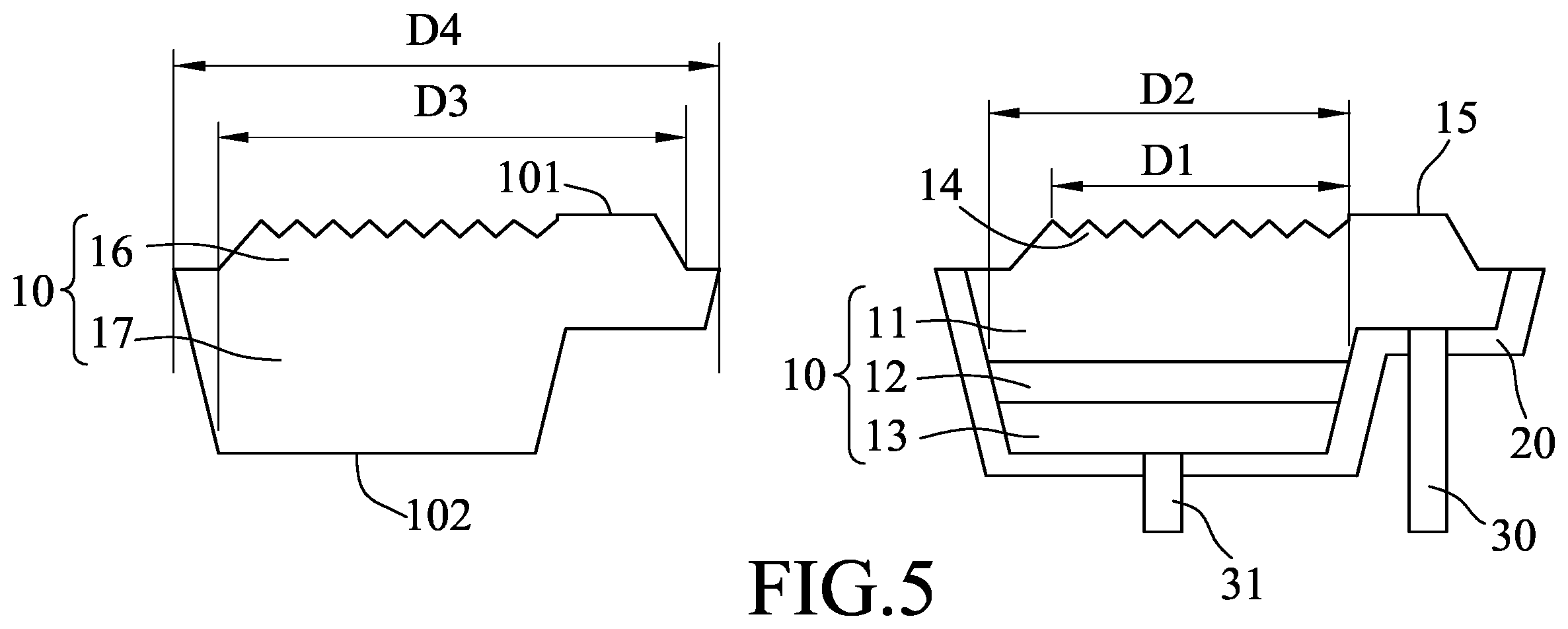 Patent US12588320 Figure 4 – Micro light emitting diode, micro light emitting device, and display