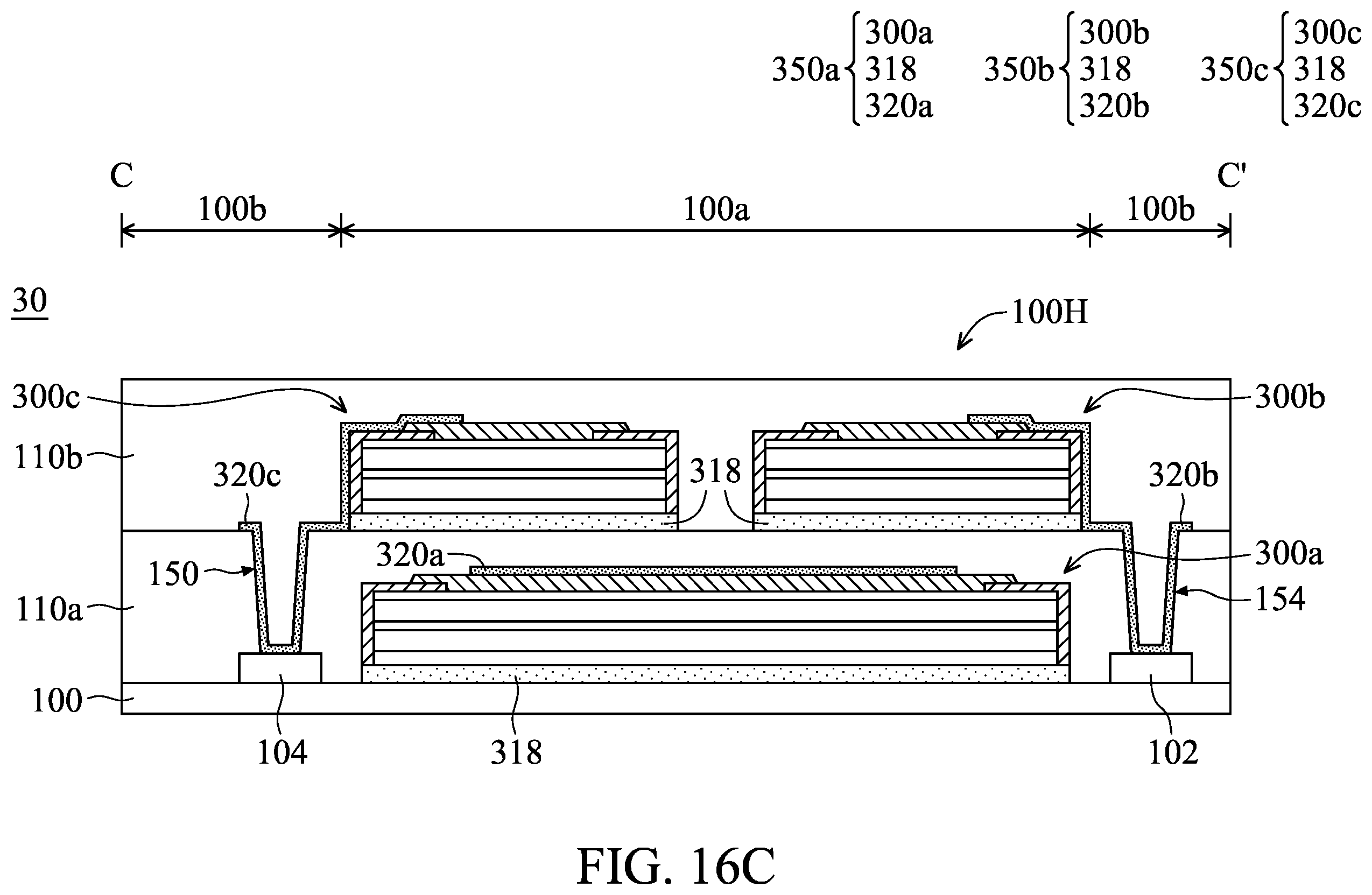 Patent US12588324 Figure 16 – Package structure and forming method thereof