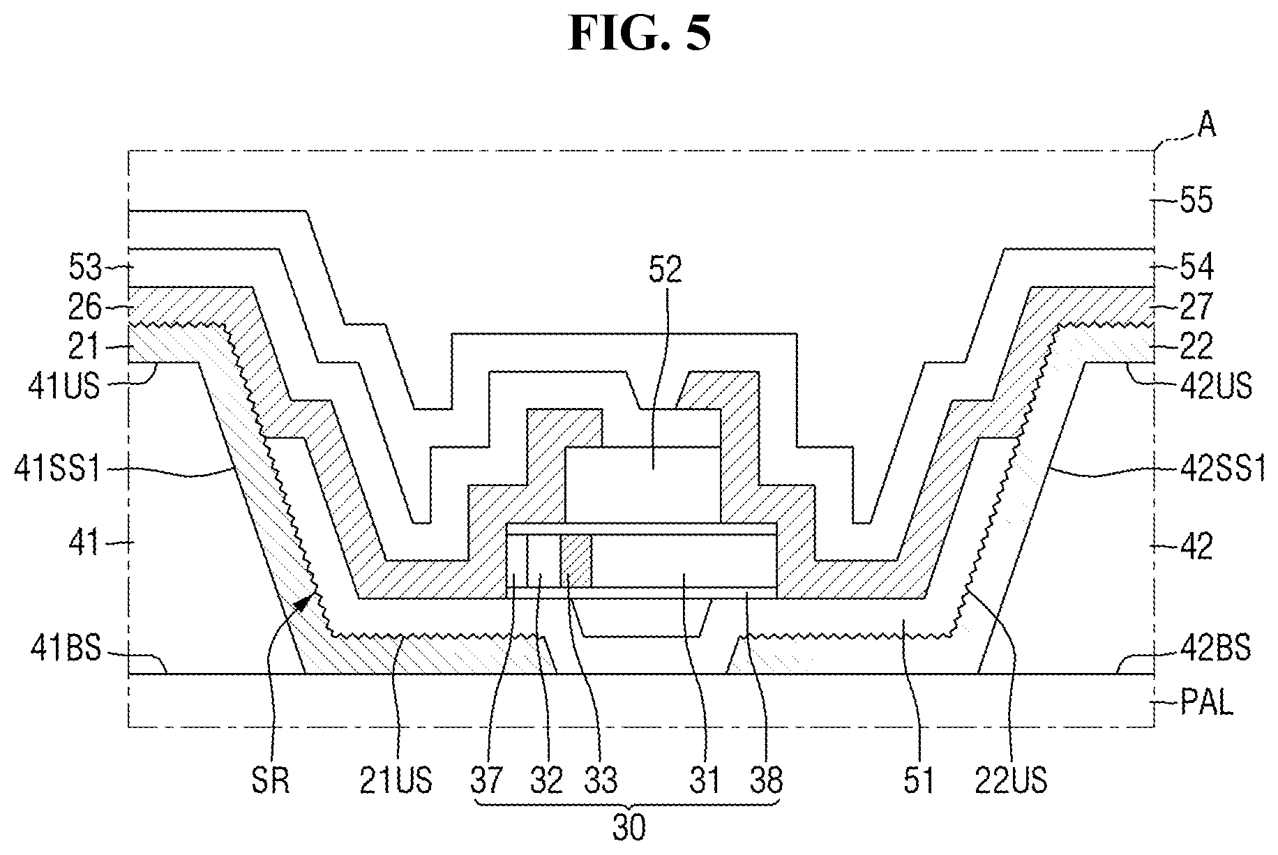 Patent US12588325 Figure 5 – Display device