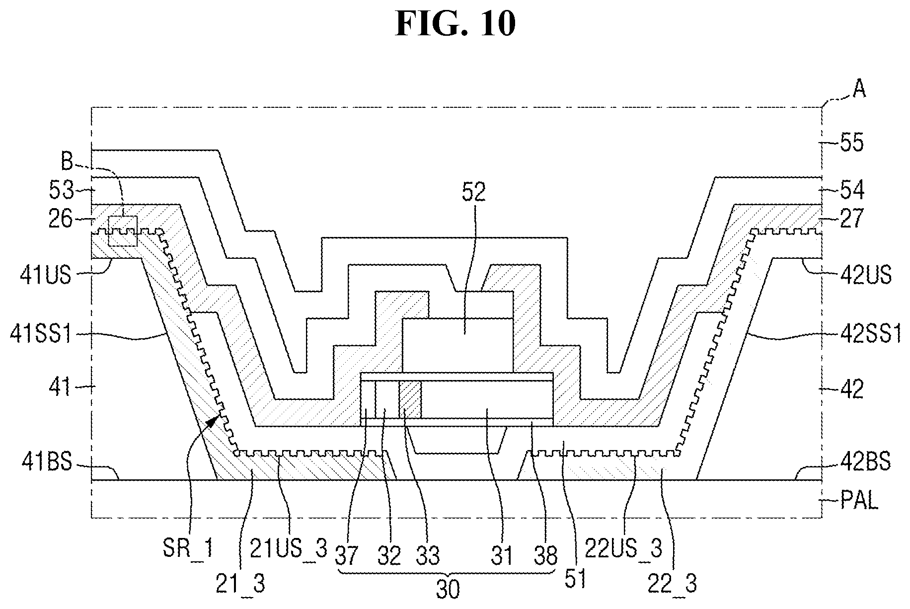 Patent US12588325 Figure 11 – Display device