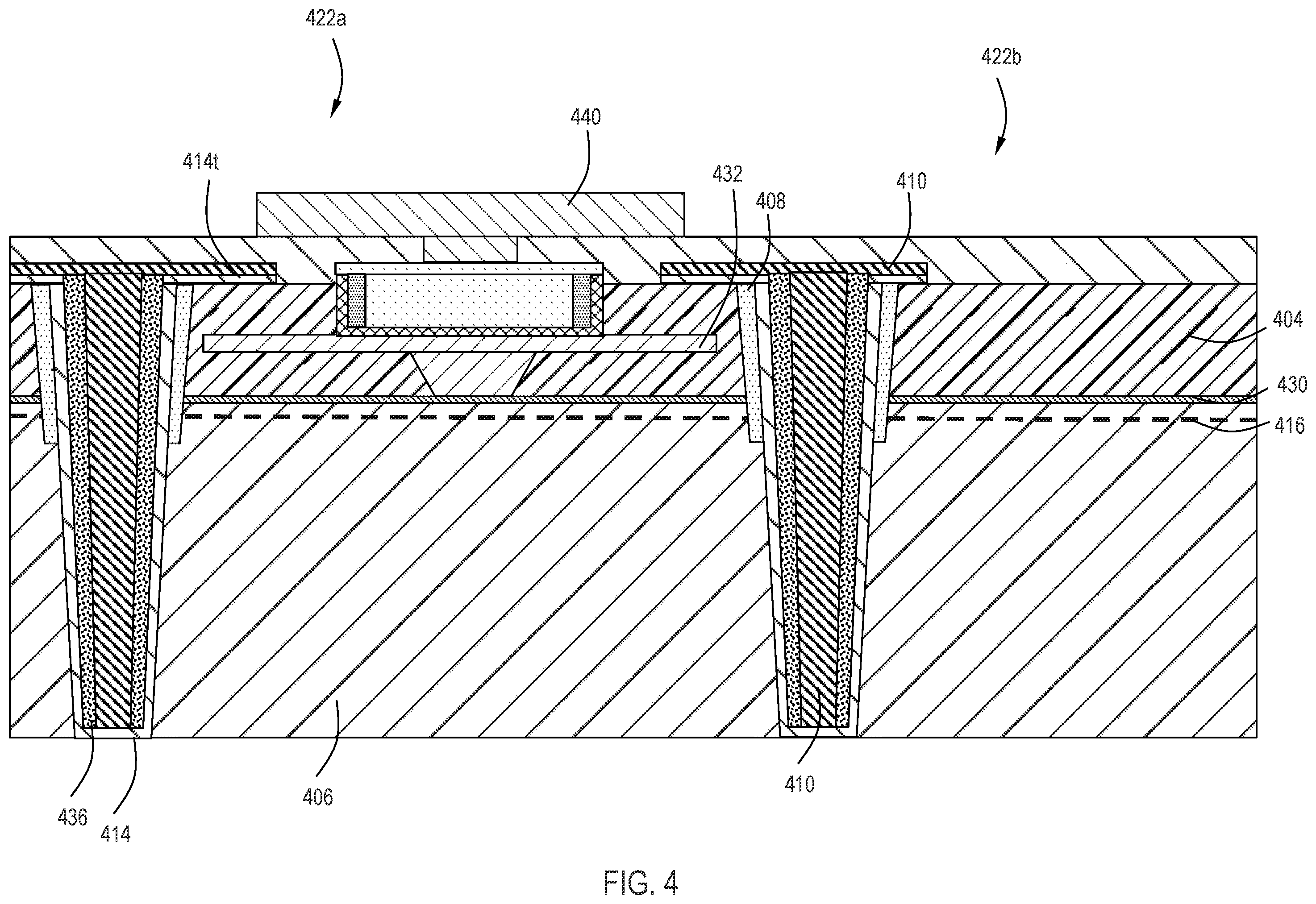 Patent US12588326 Figure 8 – Composite cathode contact for monolithically integrated micro-LEDs, mini-LEDs and LED arrays