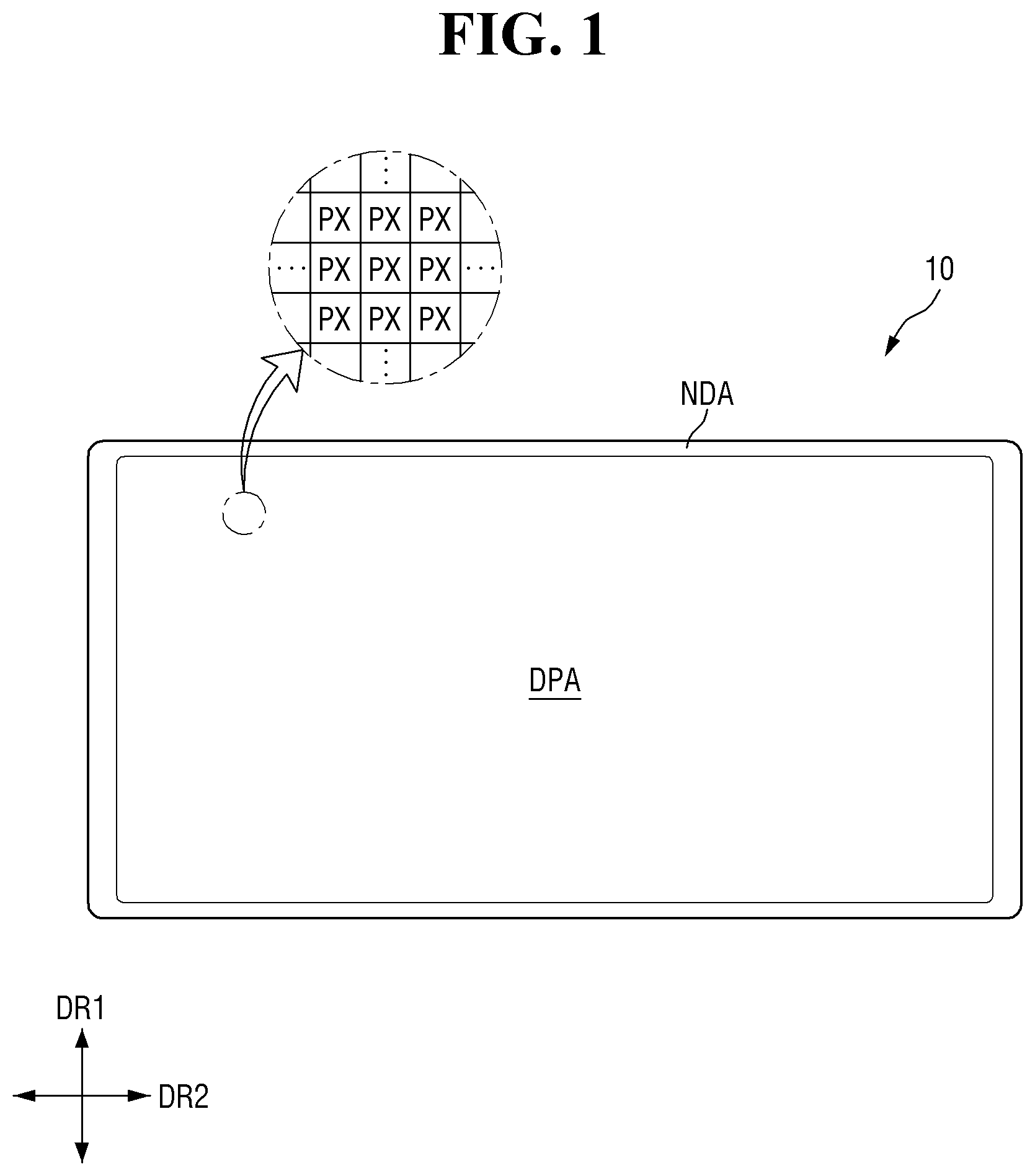 Patent US12588327 Figure 1 – Display device and method for fabrication thereof
