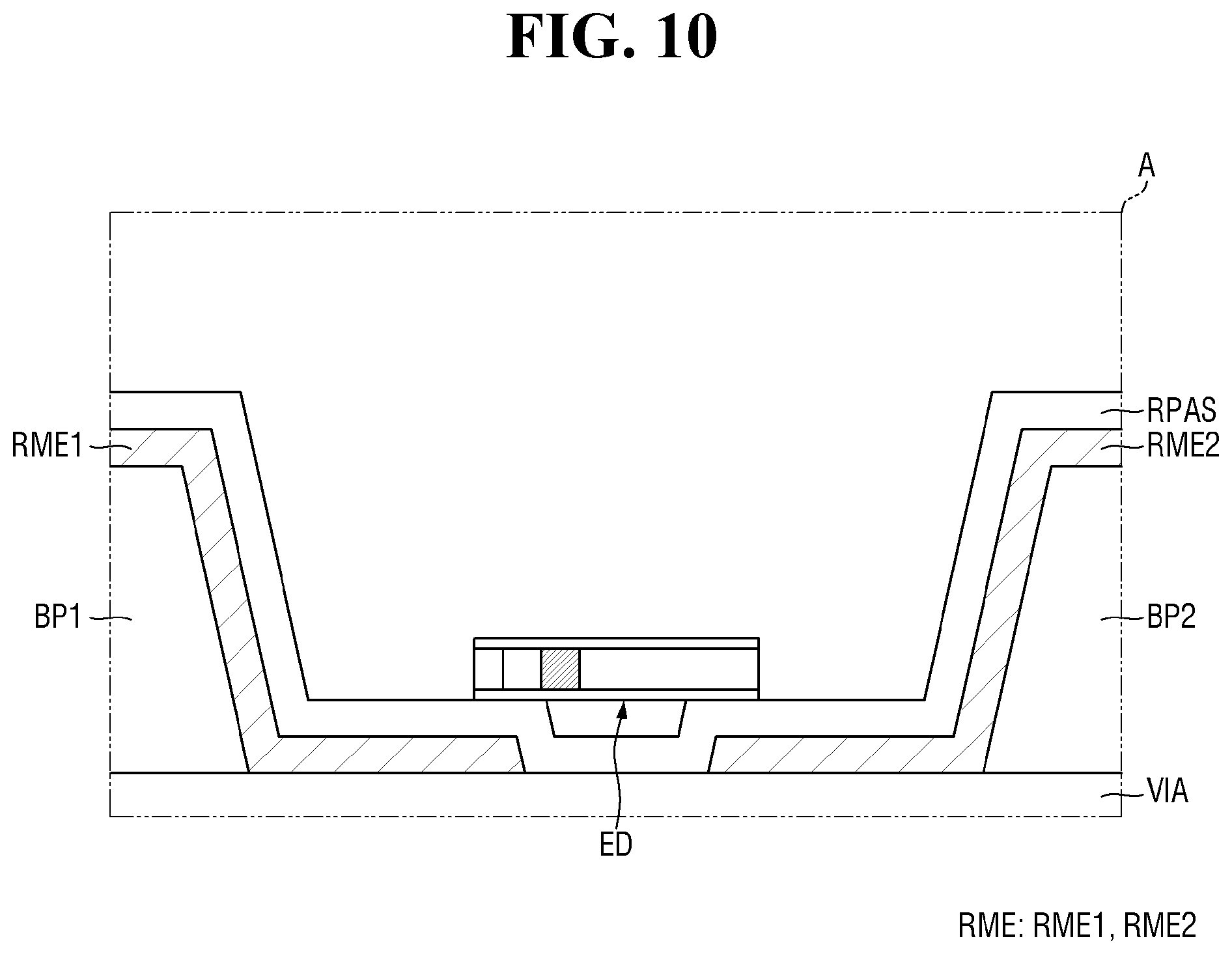 Patent US12588327 Figure 10 – Display device and method for fabrication thereof