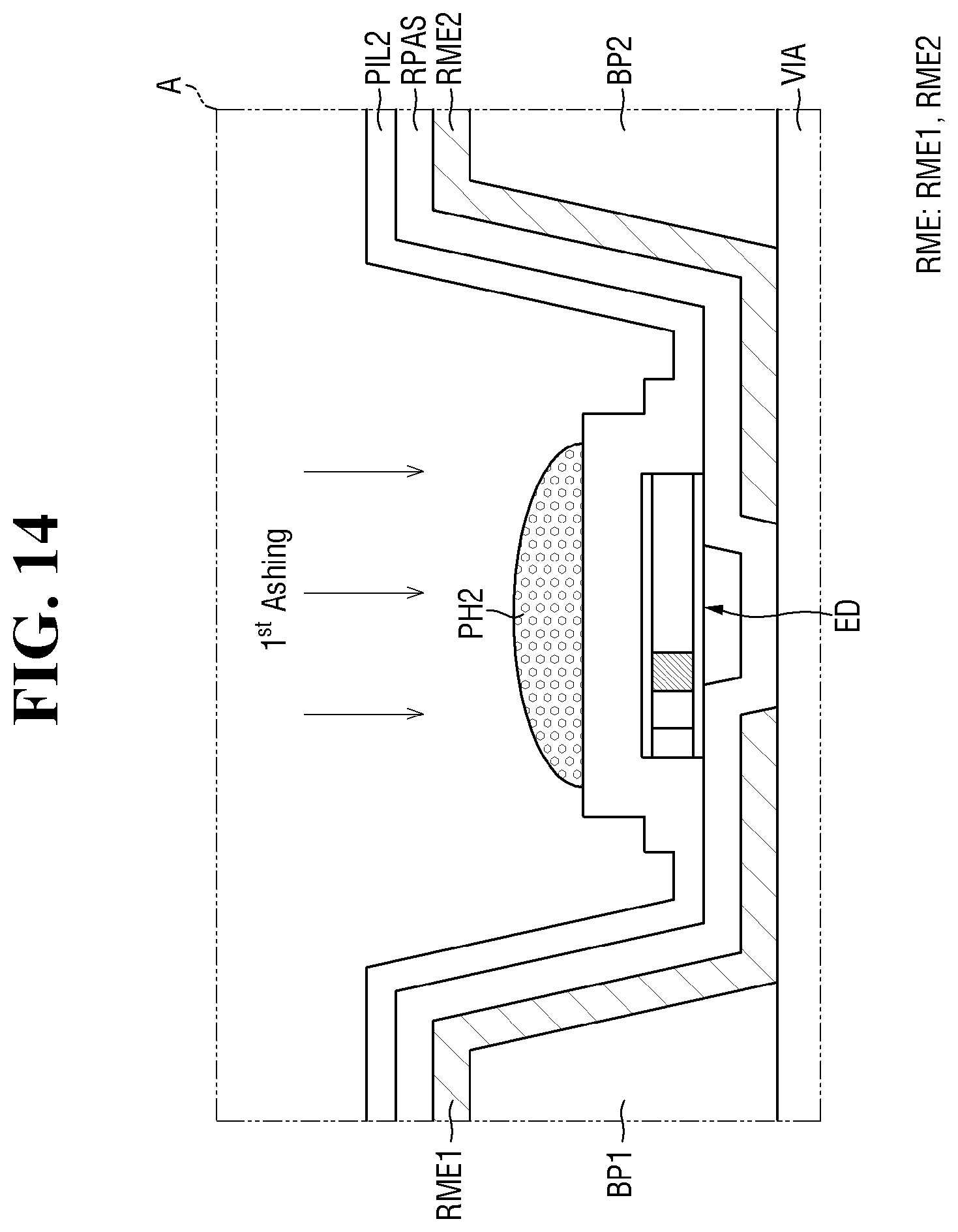 Patent US12588327 Figure 14 – Display device and method for fabrication thereof